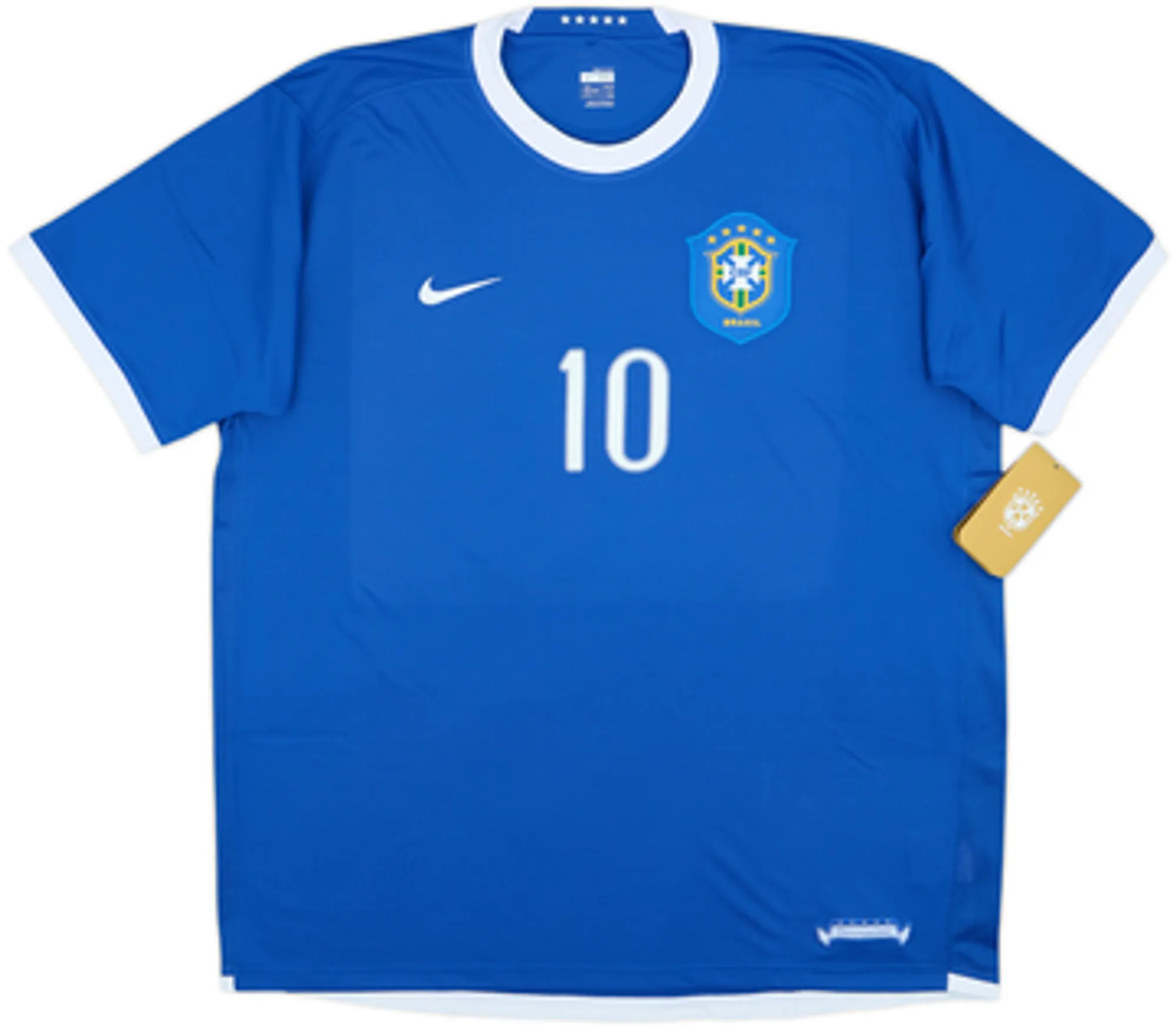 2006-07 Brazil Away Shirt Ronaldinho #10 (XXL)