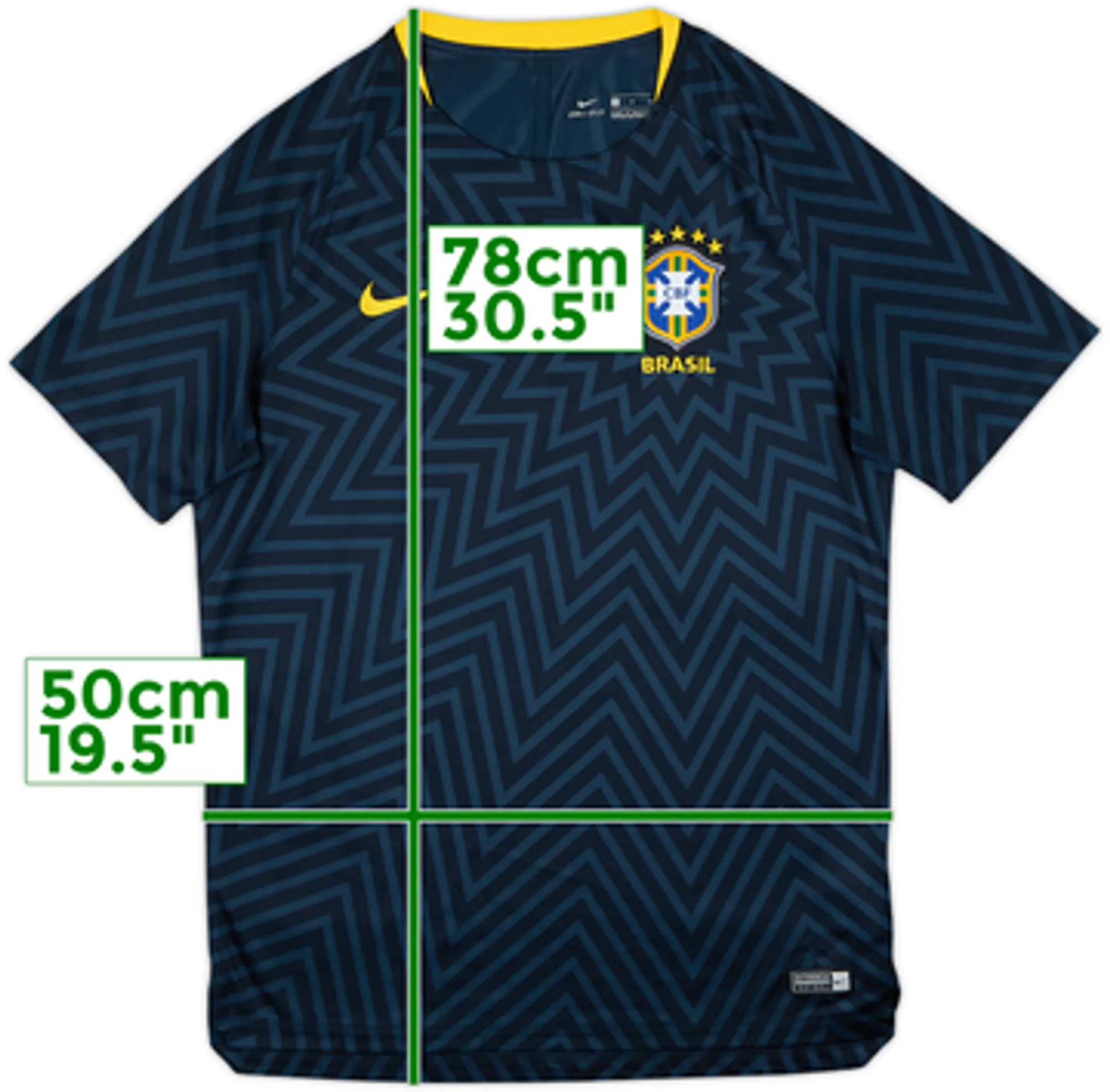 2018 Brazil Nike Pre-Match Training Shirt - 10/10 - (M)