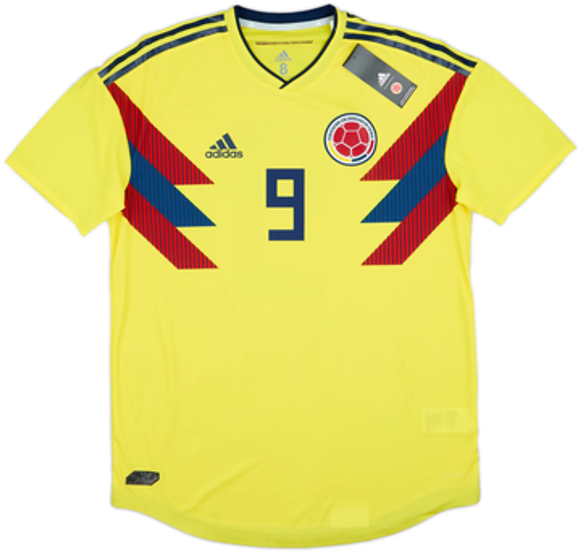2018-19 Colombia Player Issue Home Shirt Falcao #9 (L)