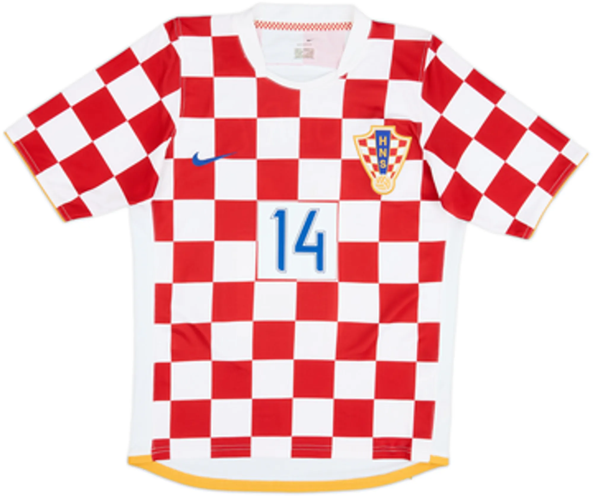 2006-08 Croatia Home Shirt Modric #14 - 8/10 - (M)