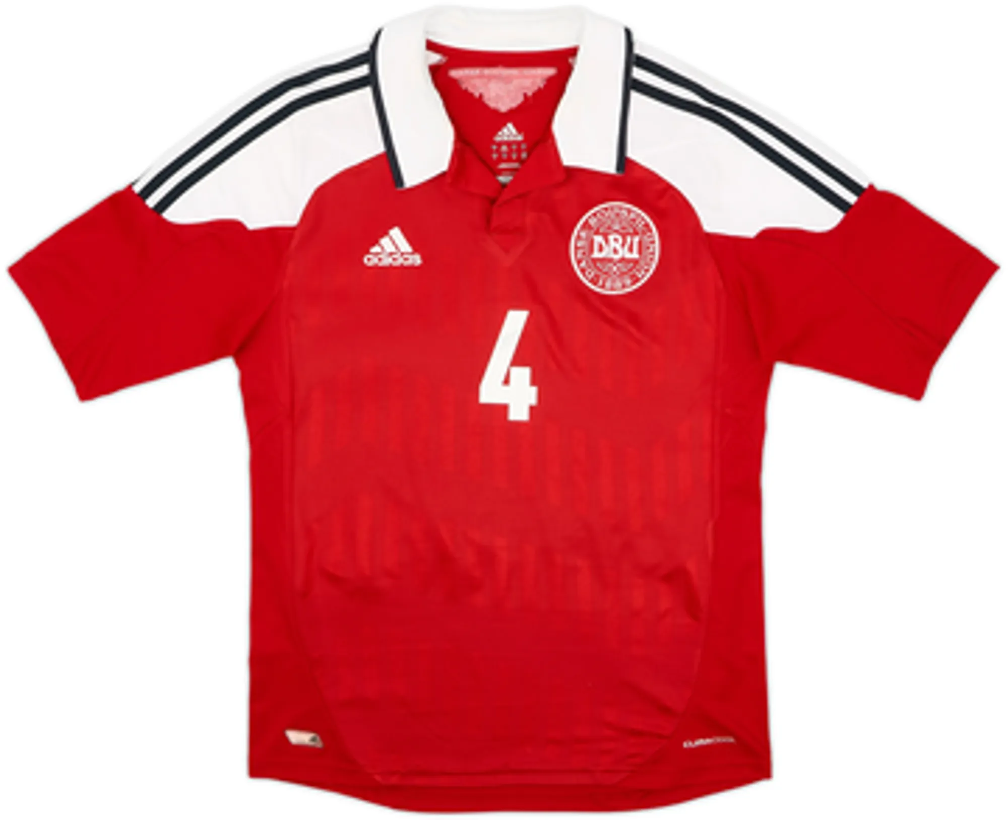 2012-13 Denmark Home Shirt Agger #4 - 6/10 - (S)