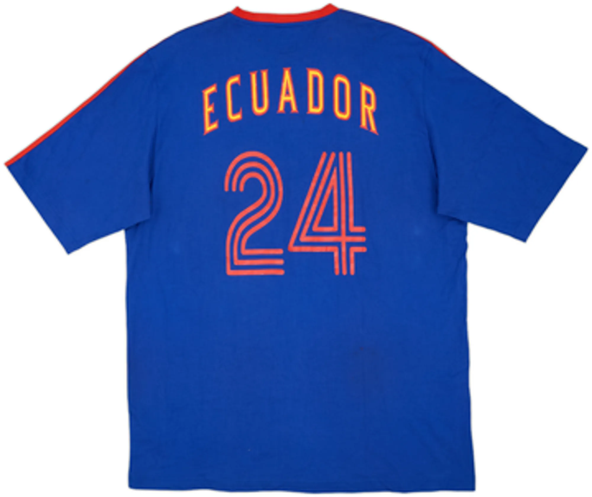 2006 Ecuador adidas Originals Retro '1980 Away' Tee #24 (XXL)