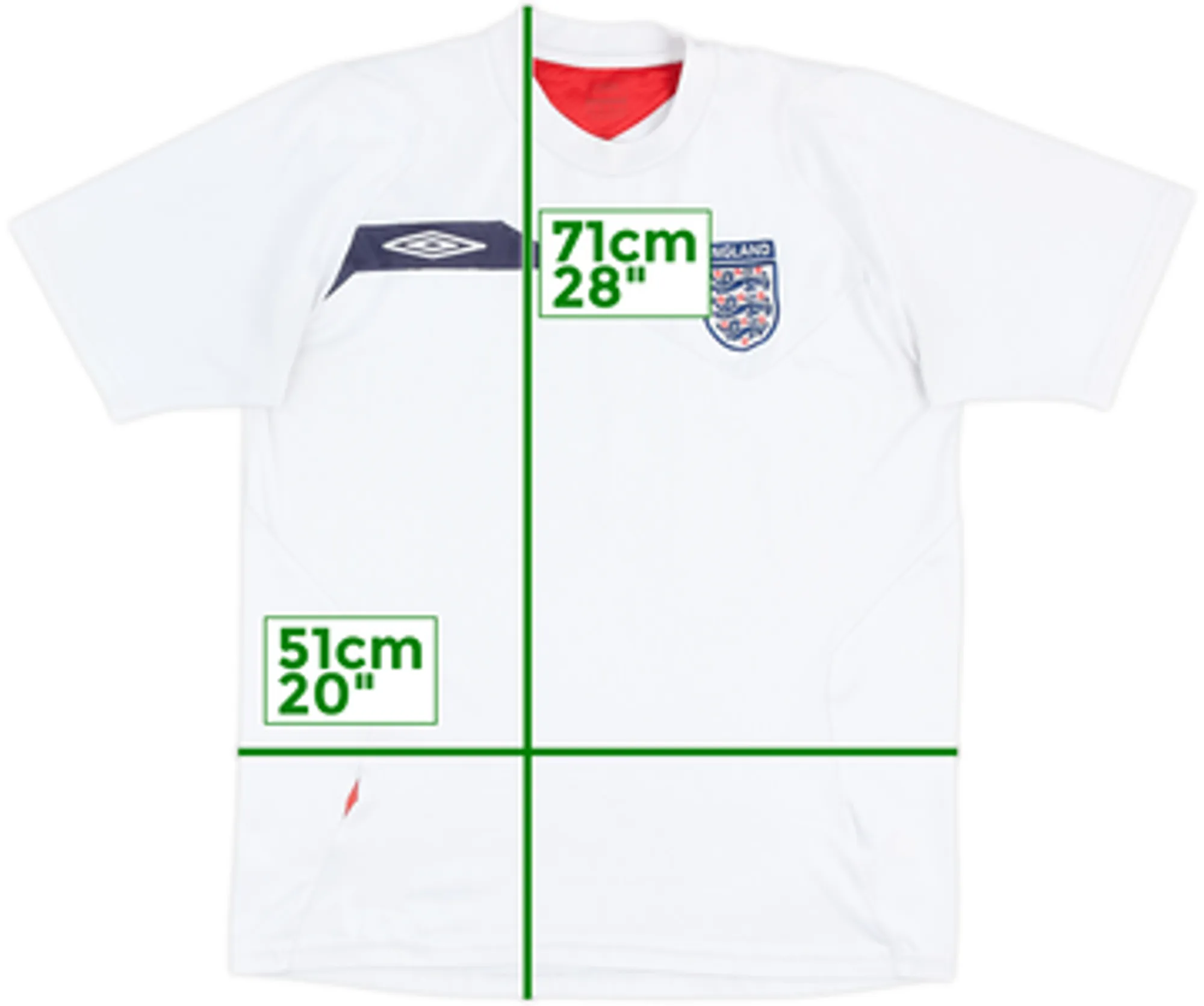 2006-08 England Umbro Training Shirt - 5/10 - (M)
