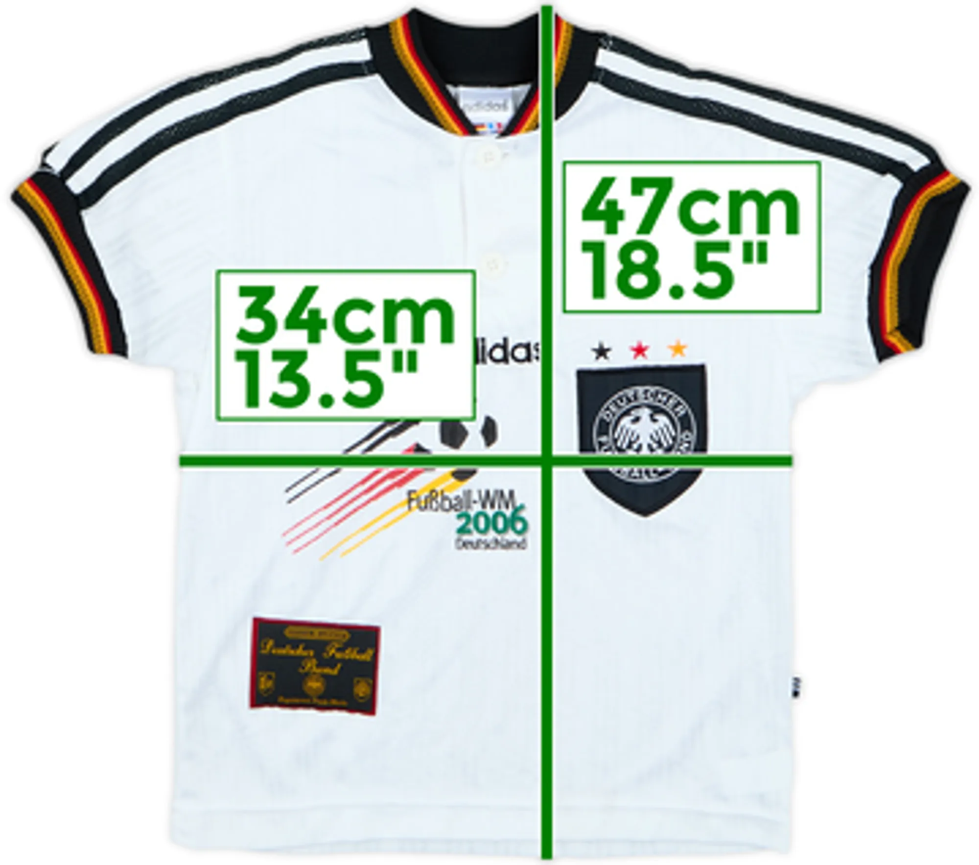 1996-98 Germany WM2006 Home Shirt - 9/10 - (5-6 Years)