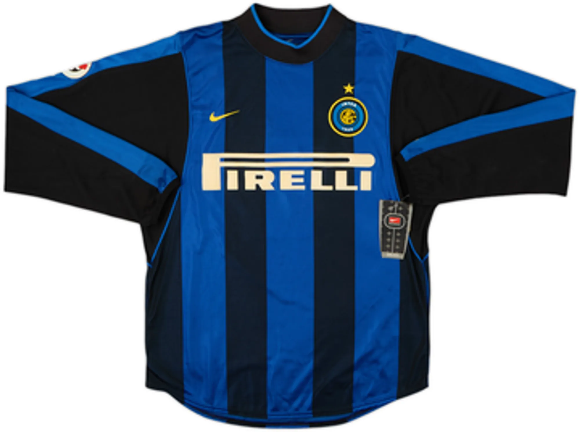 2000-01 Inter Milan Home L/S Shirt J.Zanetti #4 (S)