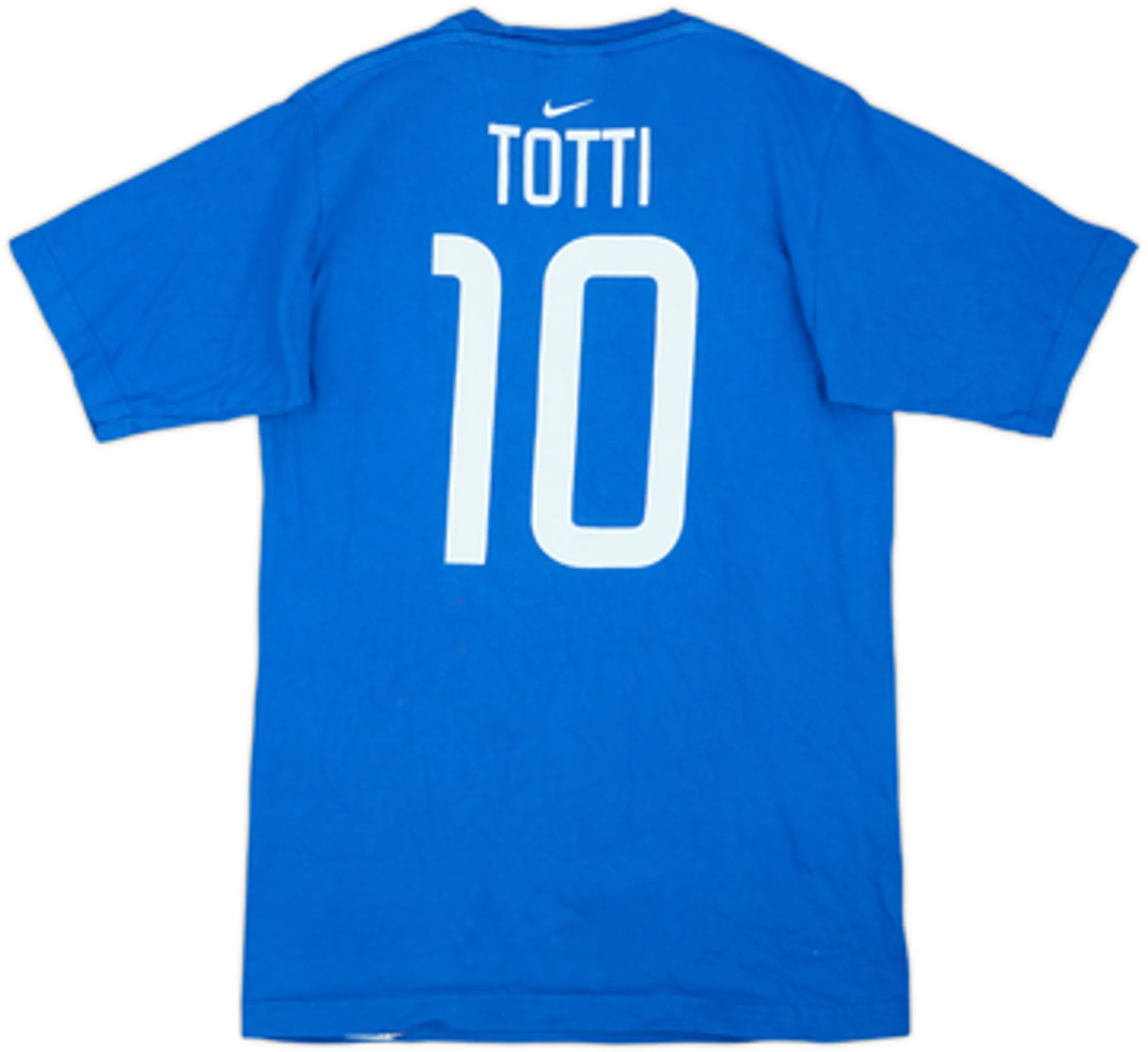 2002-03 Italy Nike Graphic Tee Totti #10 - 6/10 - (S)