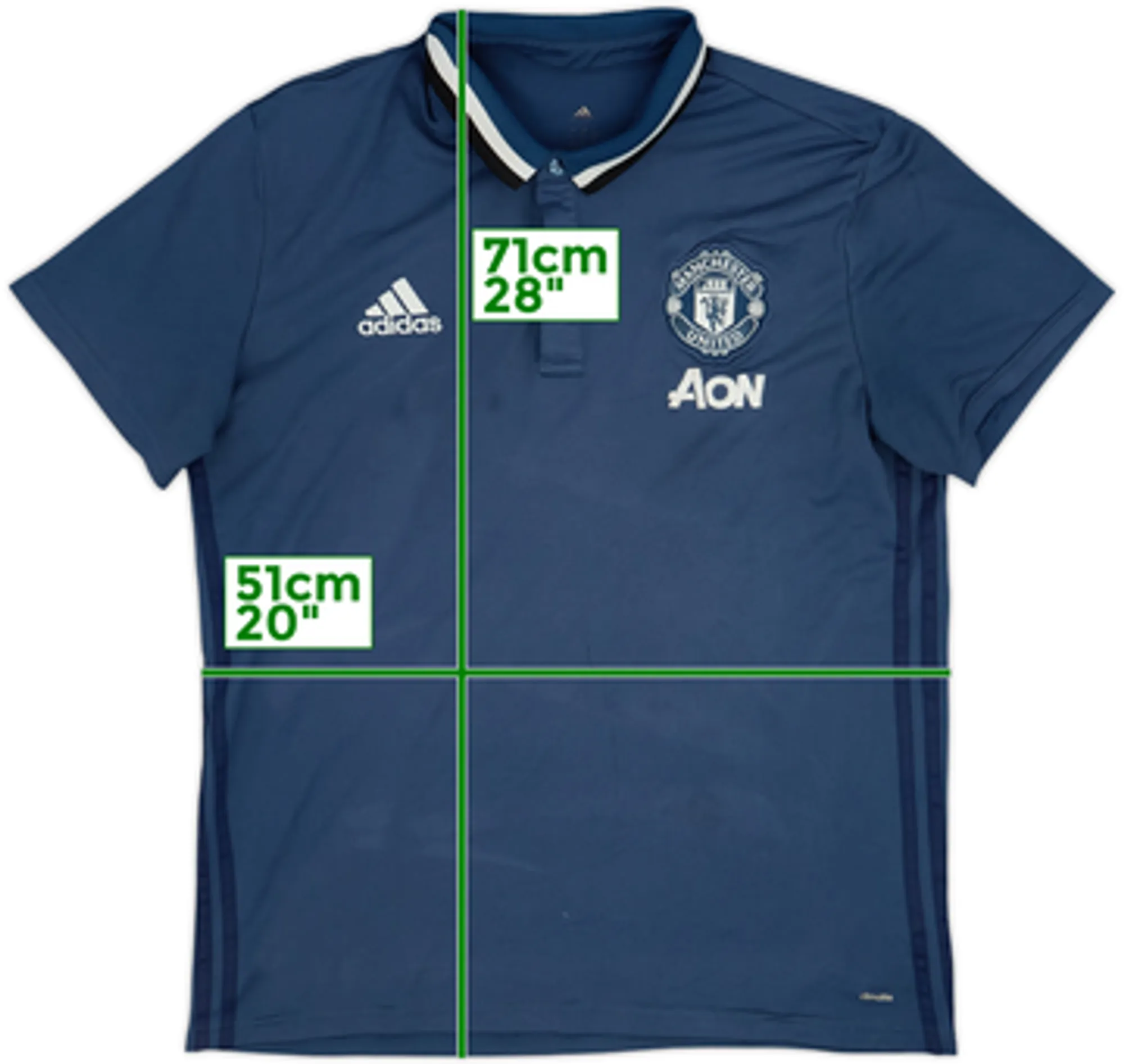 2016-17 Manchester United adidas Polo Shirt - 8/10 - (Women's XL)