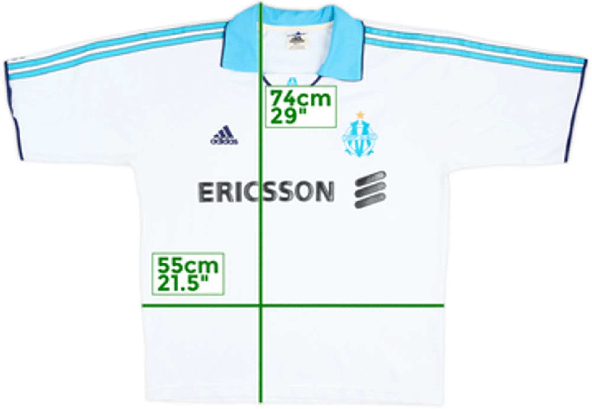 1999-00 Olympique Marseille Home Shirt - 5/10 - (L)