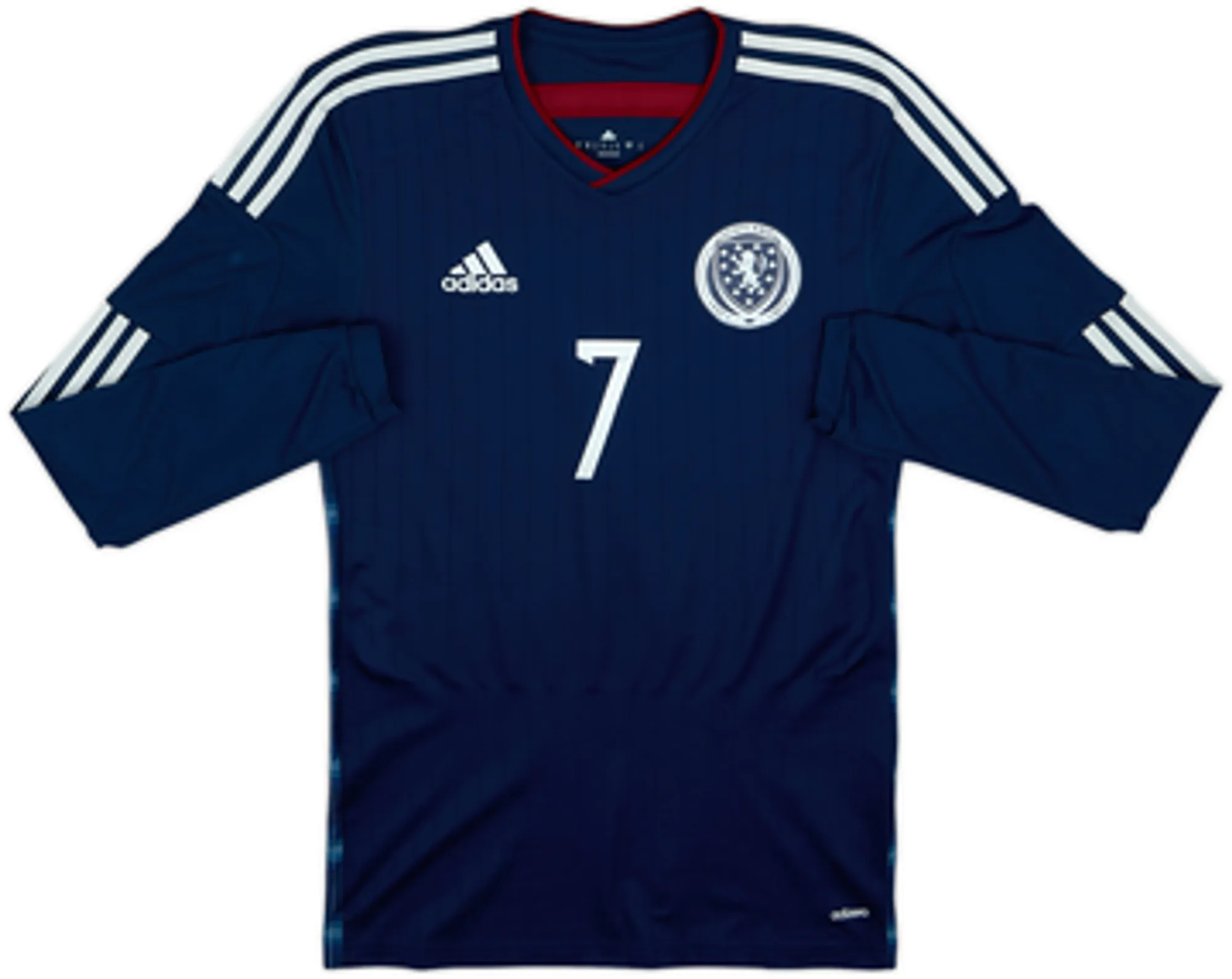 2014-15 Scotland Player Issue Home L/S Shirt Fletcher #7 - 9/10 - (L)