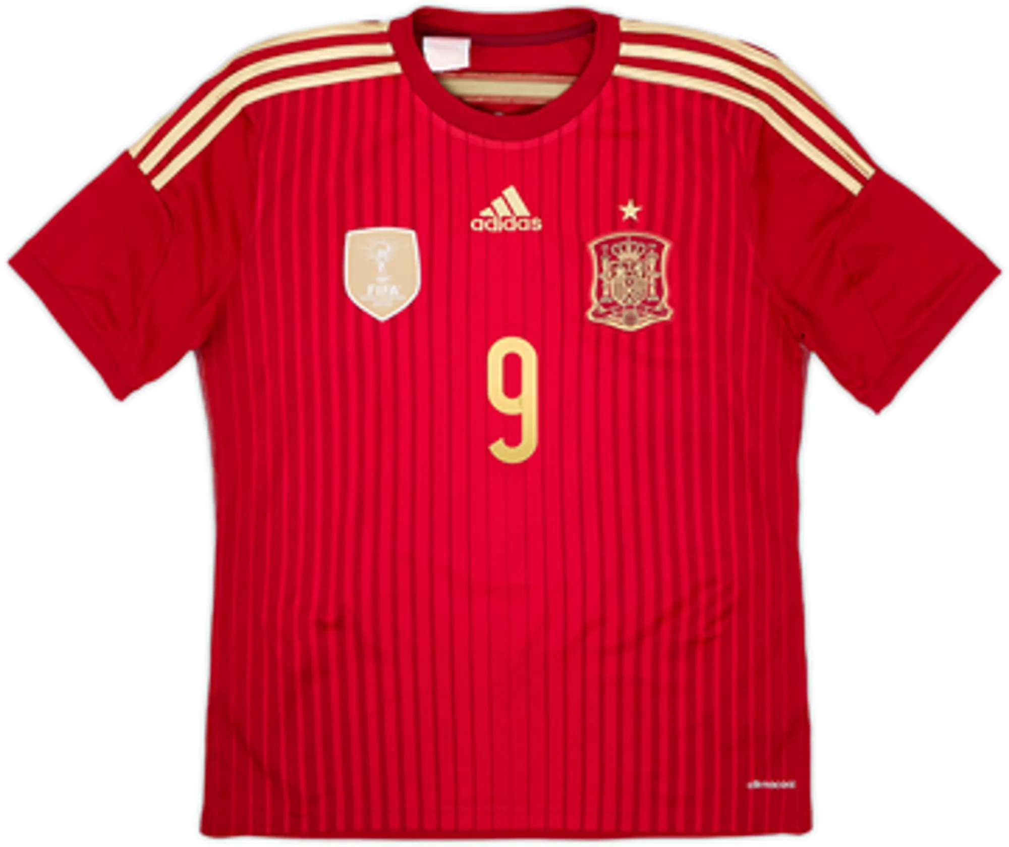 2013-15 Spain Home Shirt Torres #9 - 8/10 - (XL.Boys)