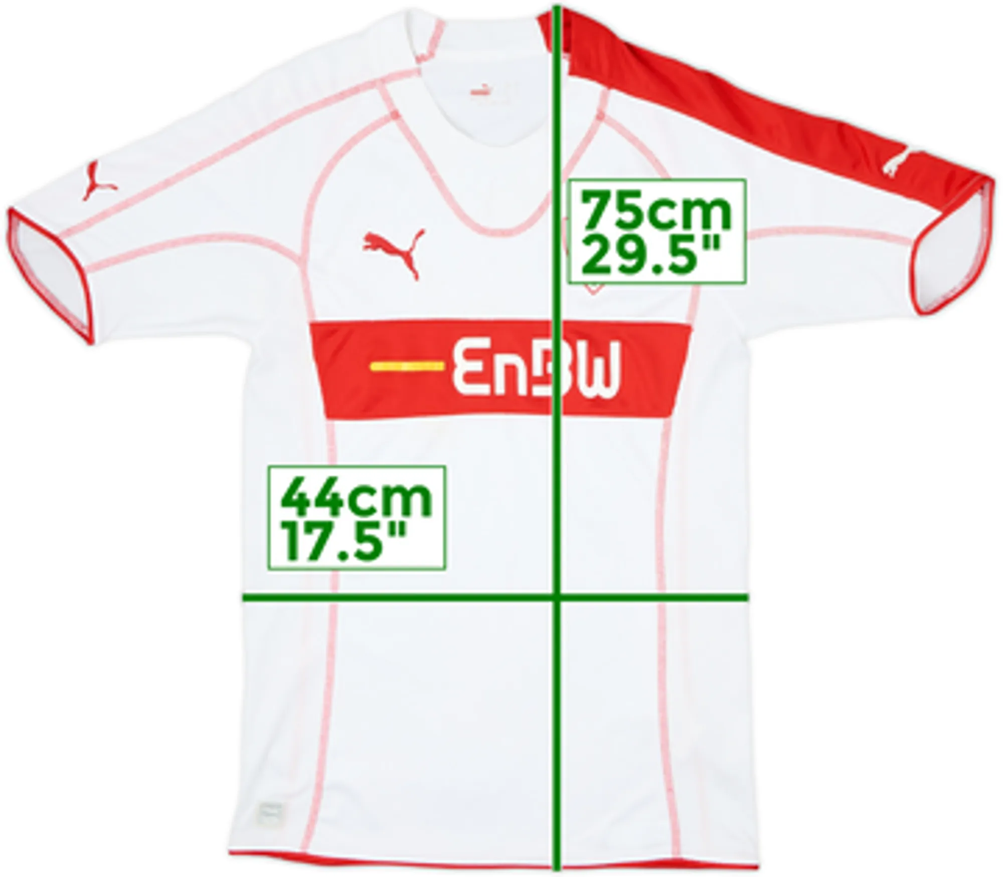 2005-06 Stuttgart Home Shirt - 8/10 - (S)