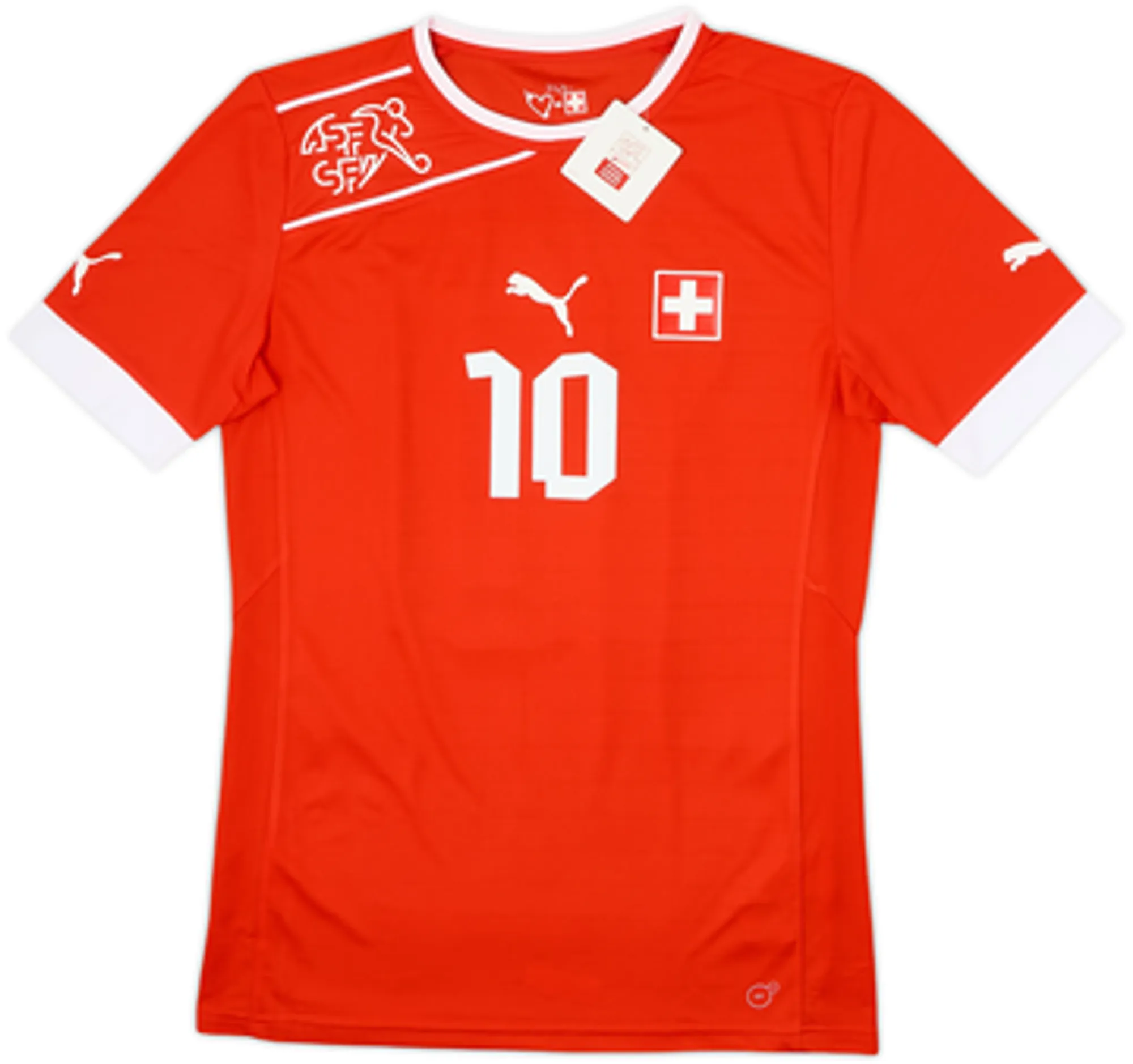 2012-13 Switzerland Authentic Home Shirt Xhaka #10 (M)