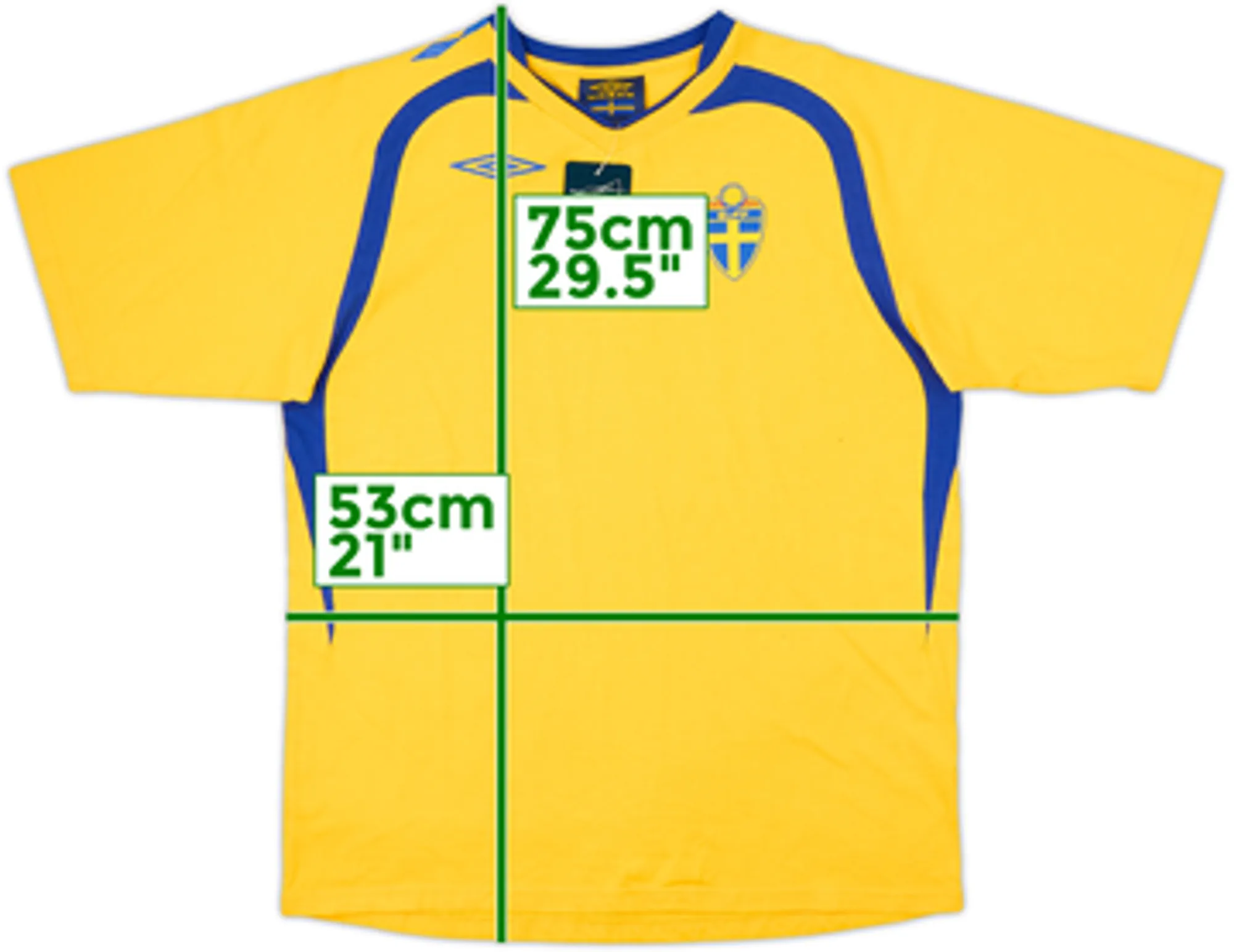2007-08 Sweden Umbro Cotton Tee (M)