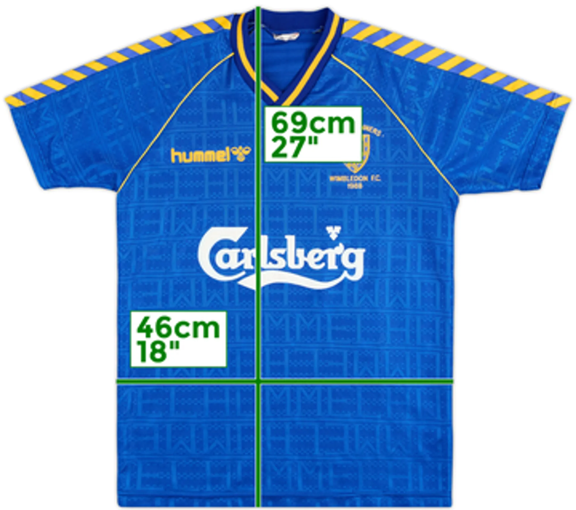 1988-89 Wimbledon Home Shirt - 8/10 - (Y)