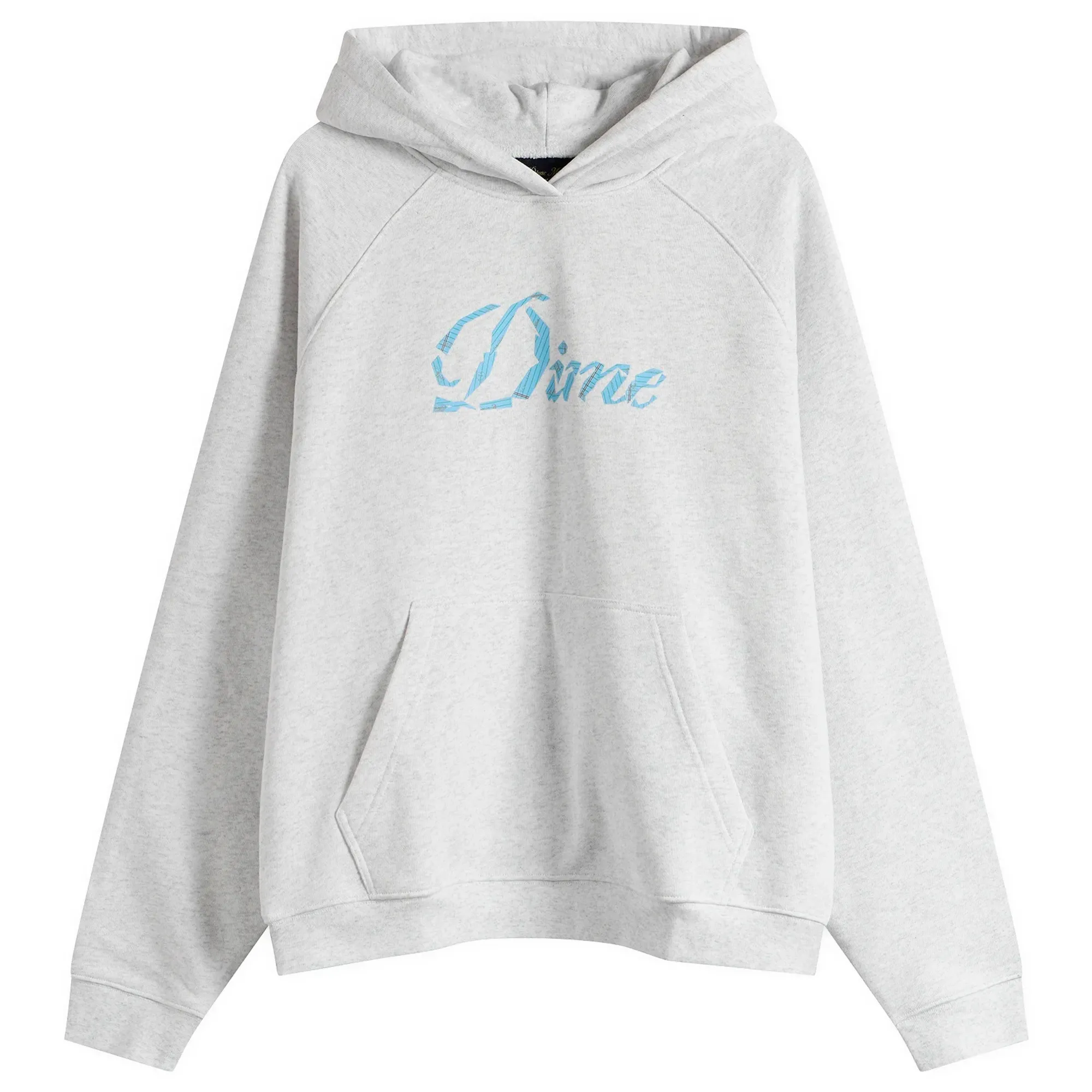 Dime Men's Cursive Paper Cut Hoodie Ash