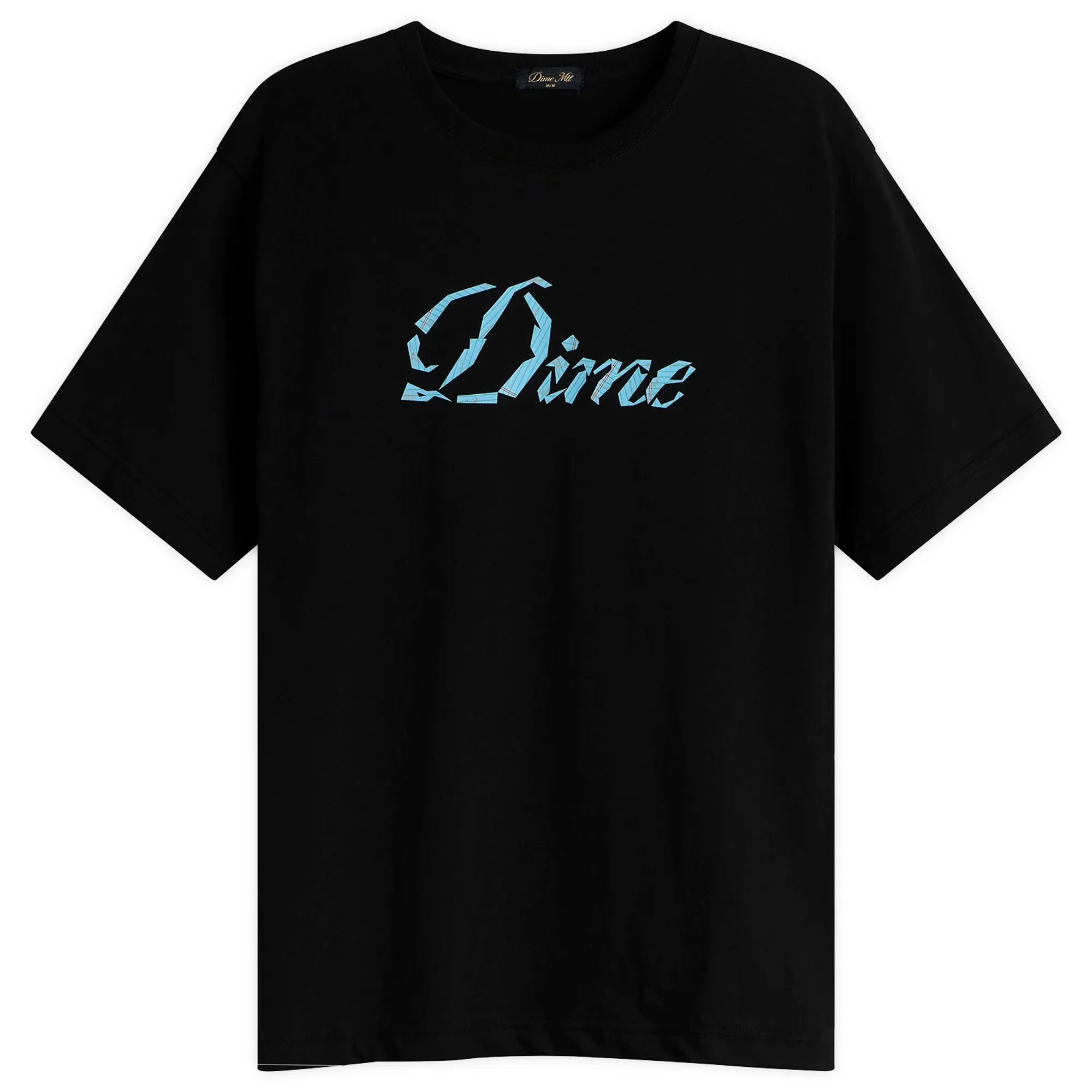 Dime Men's Cursive Paper Cut T-Shirt Black