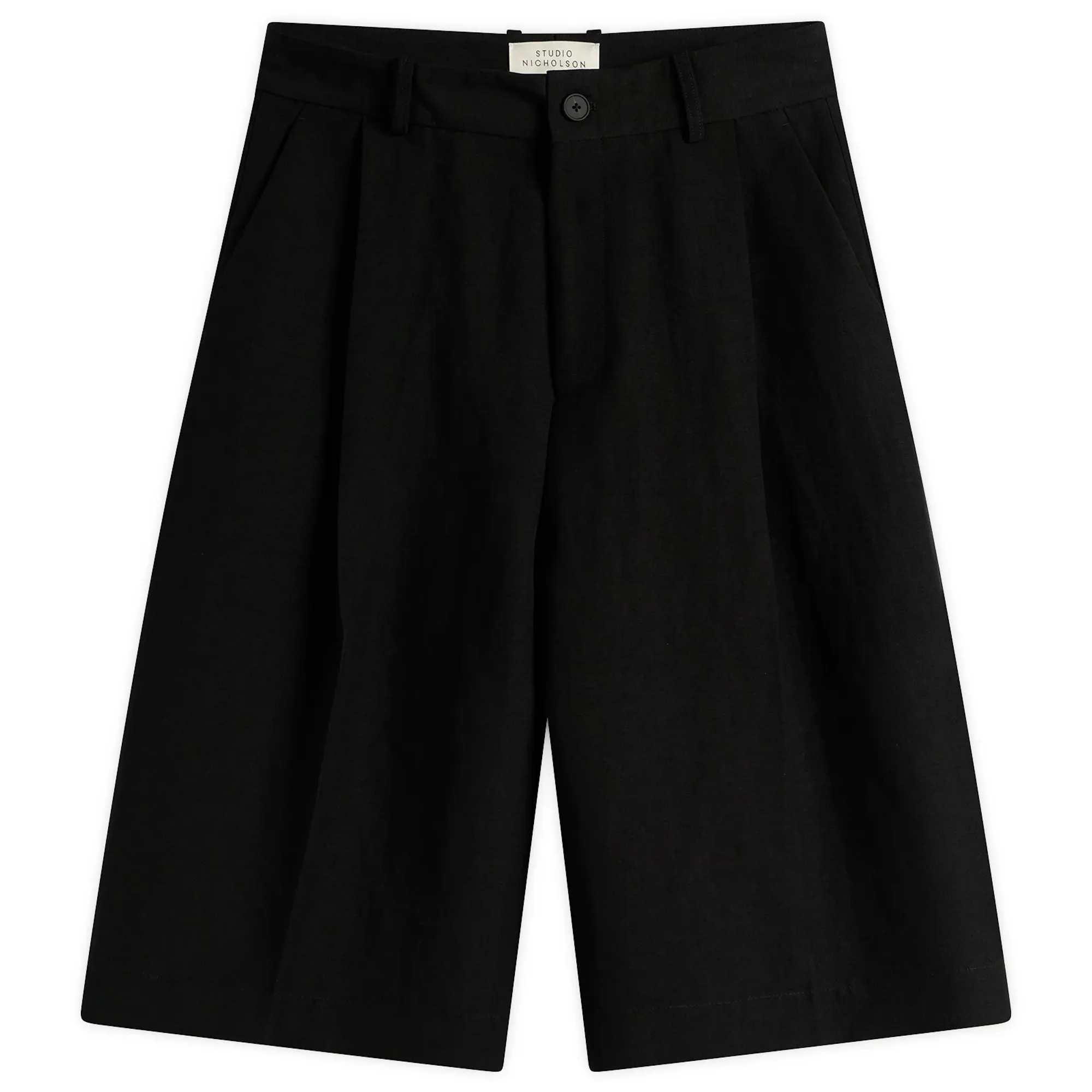 Studio Nicholson Men's Fowld Pleated Short Black