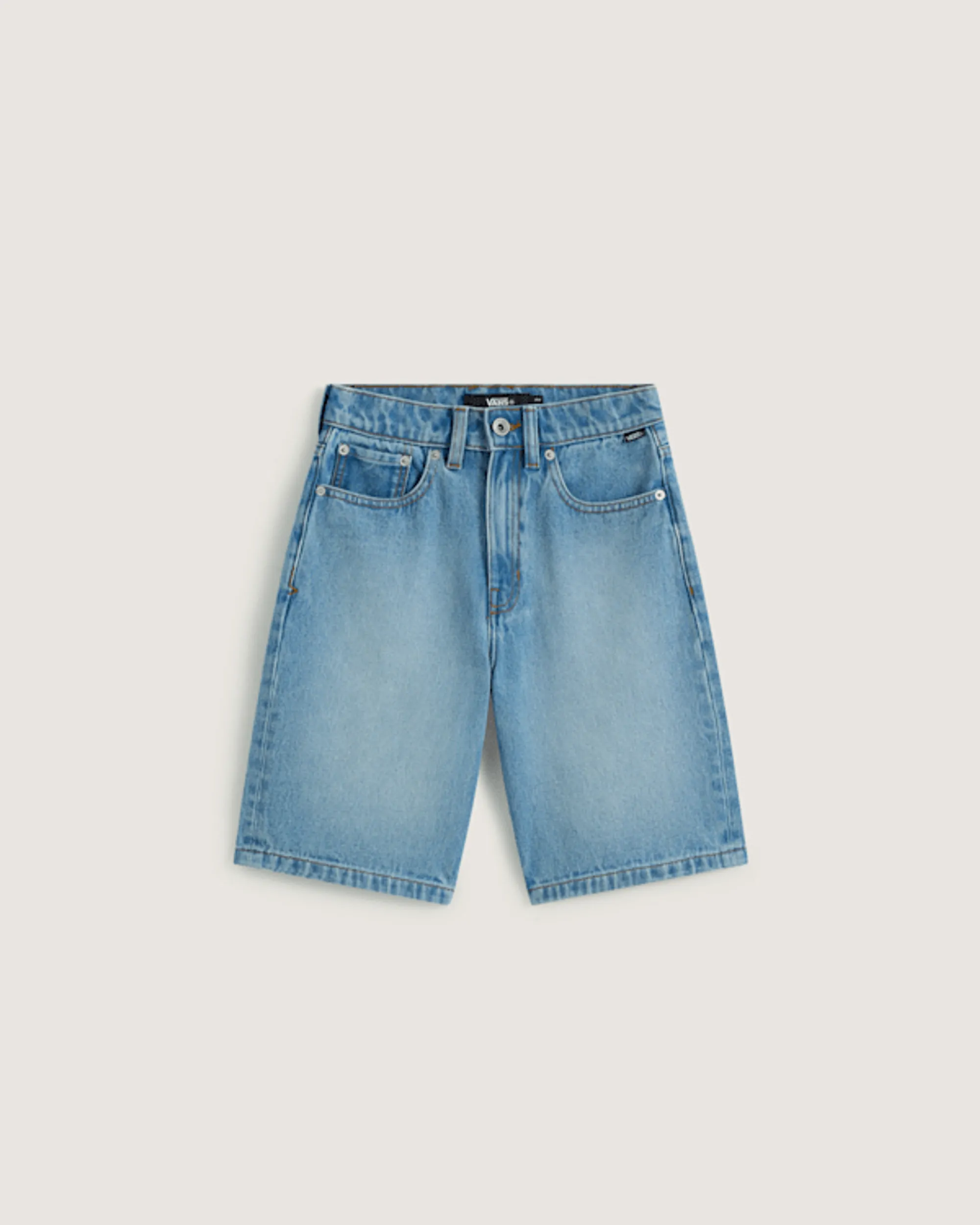 Vans - Kids Check-5 Baggy Denim Shorts (8-14 Years), Blue