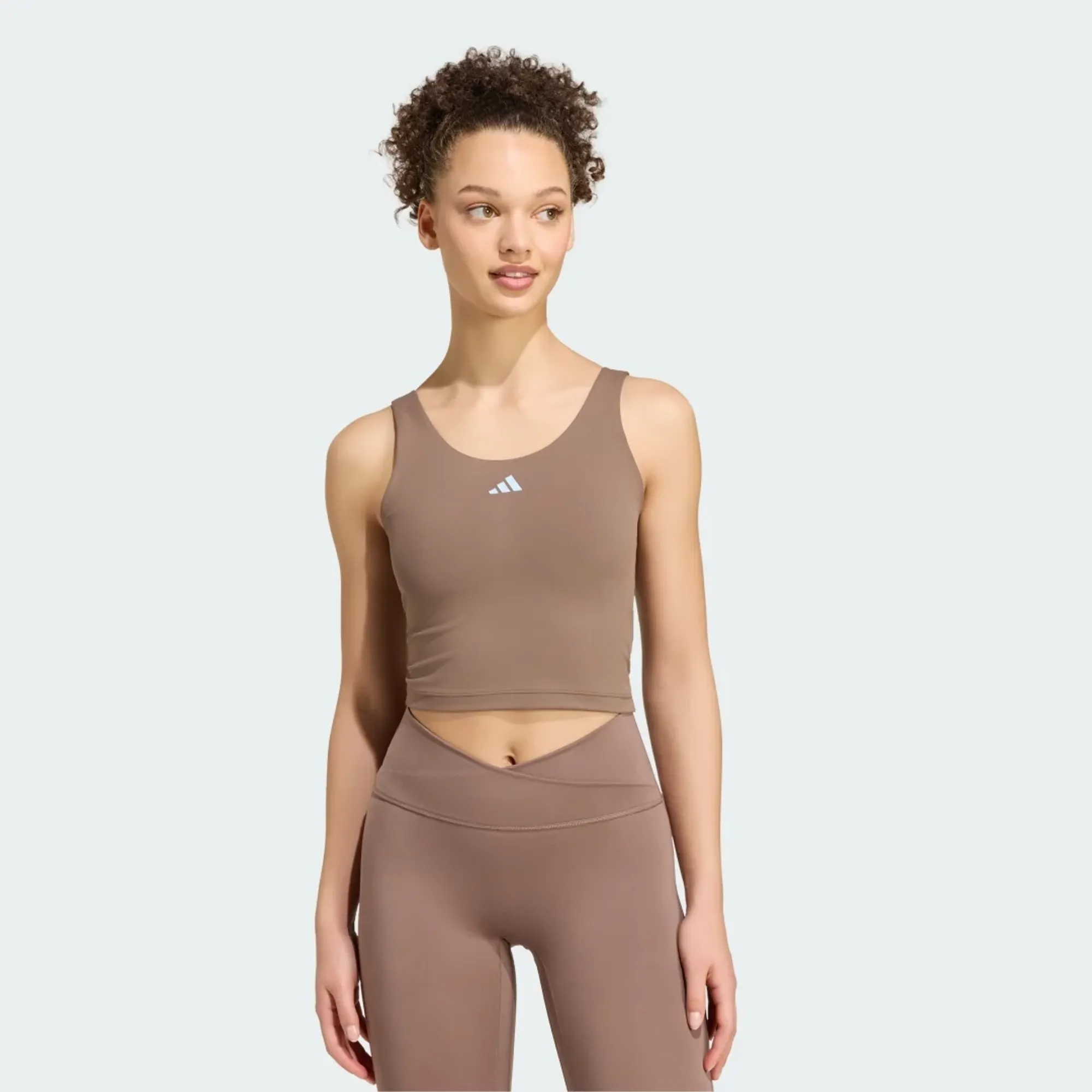 adidas 3 Stripes Studio All Me Light Support Tank Top