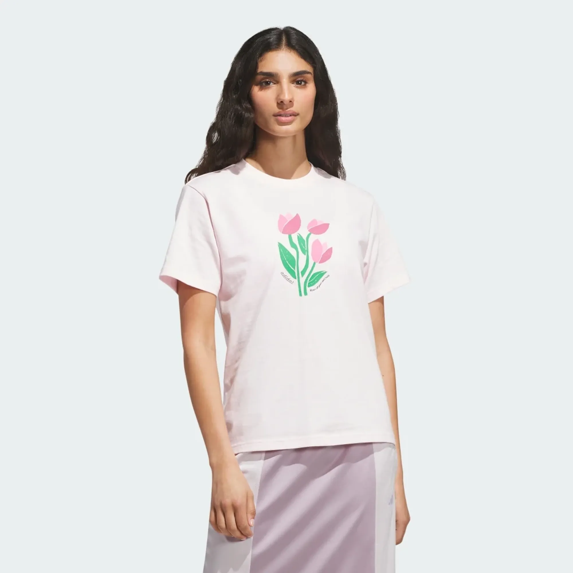 adidas FLORAL BLOOM AT YOUR OWN PACE GRAPHIC T-SHIRT