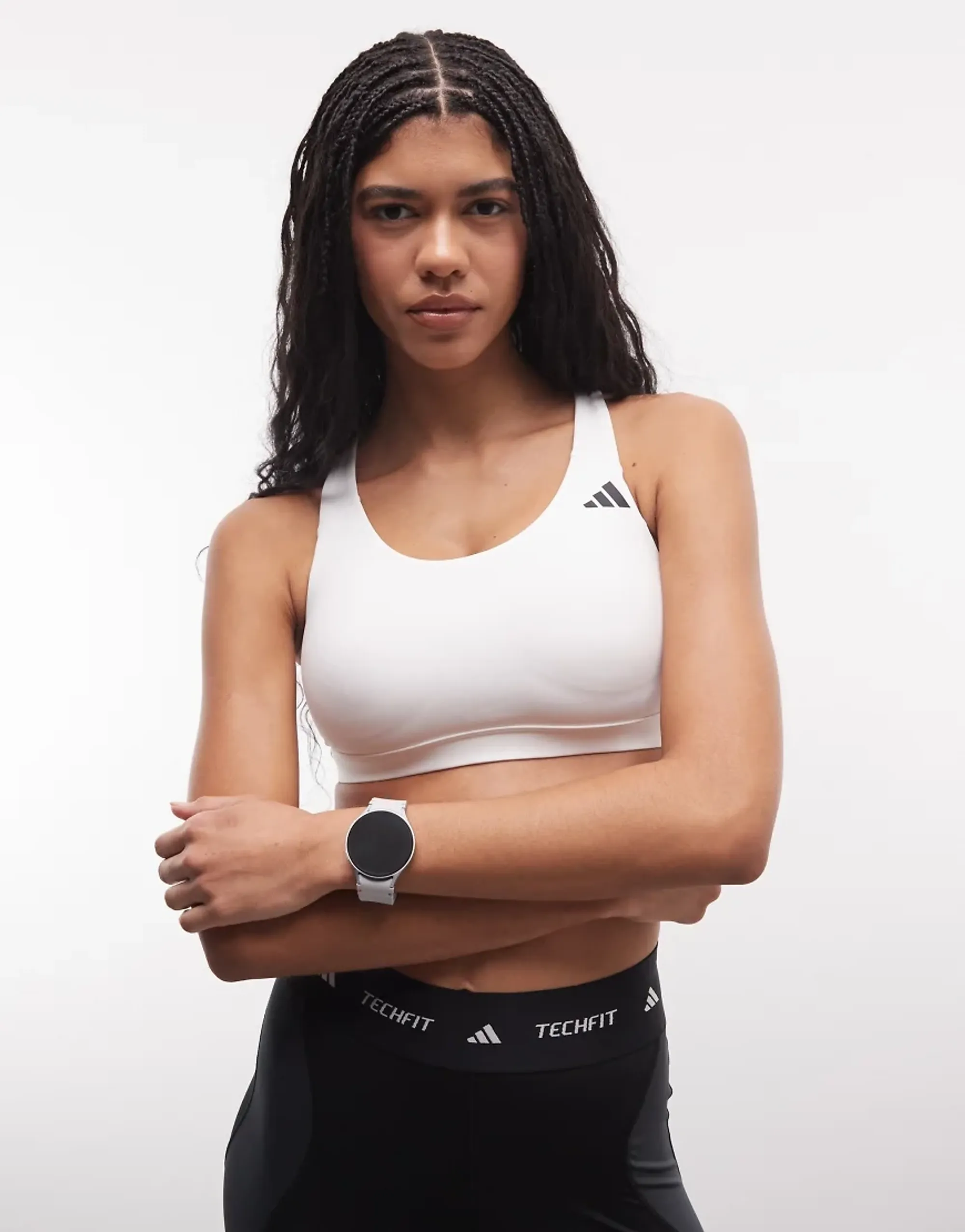 Adidas Optime Essentials Workout Medium Impact Sports Bra