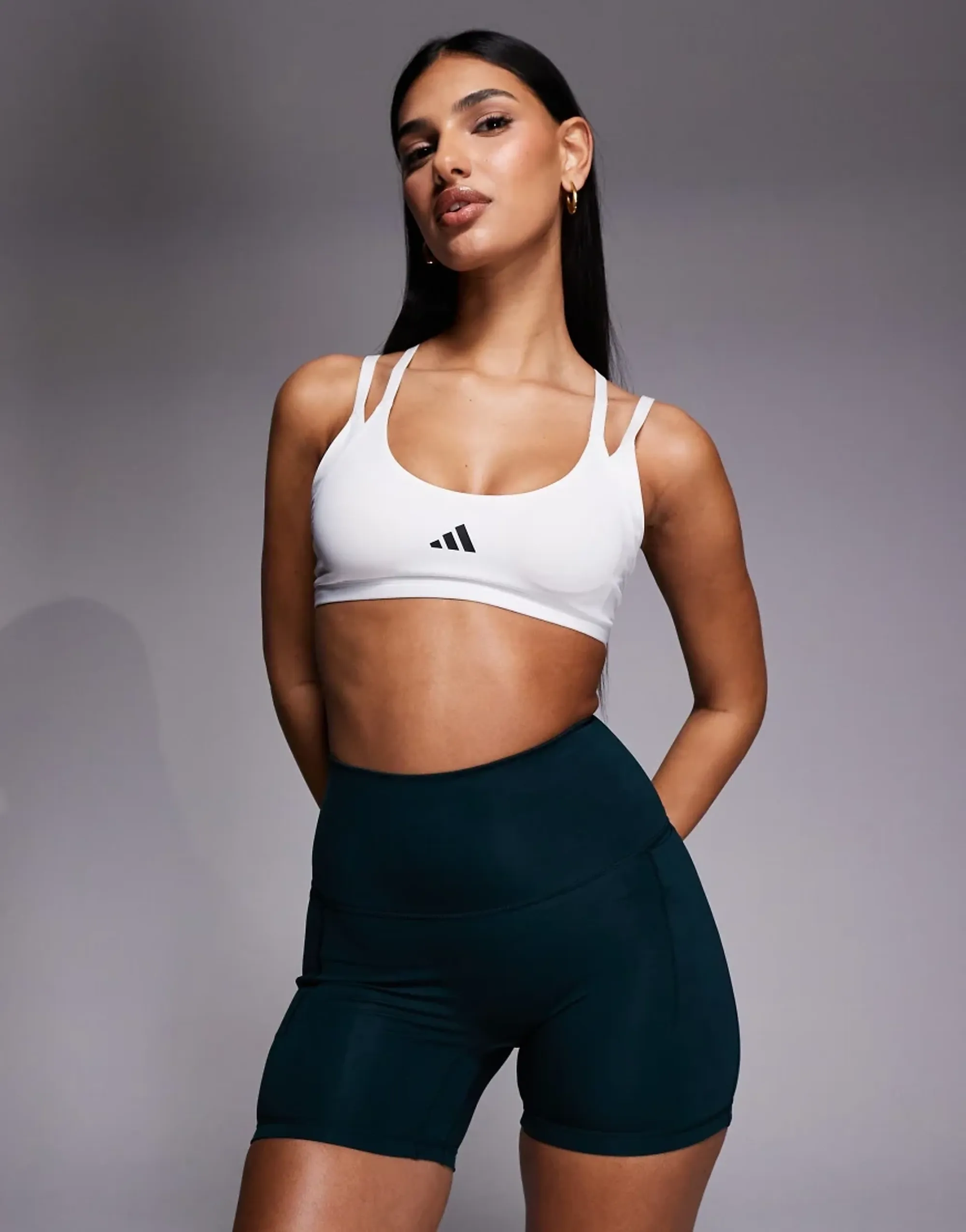 Adidas Optime Workout Strappy Low Impact Sports Bra