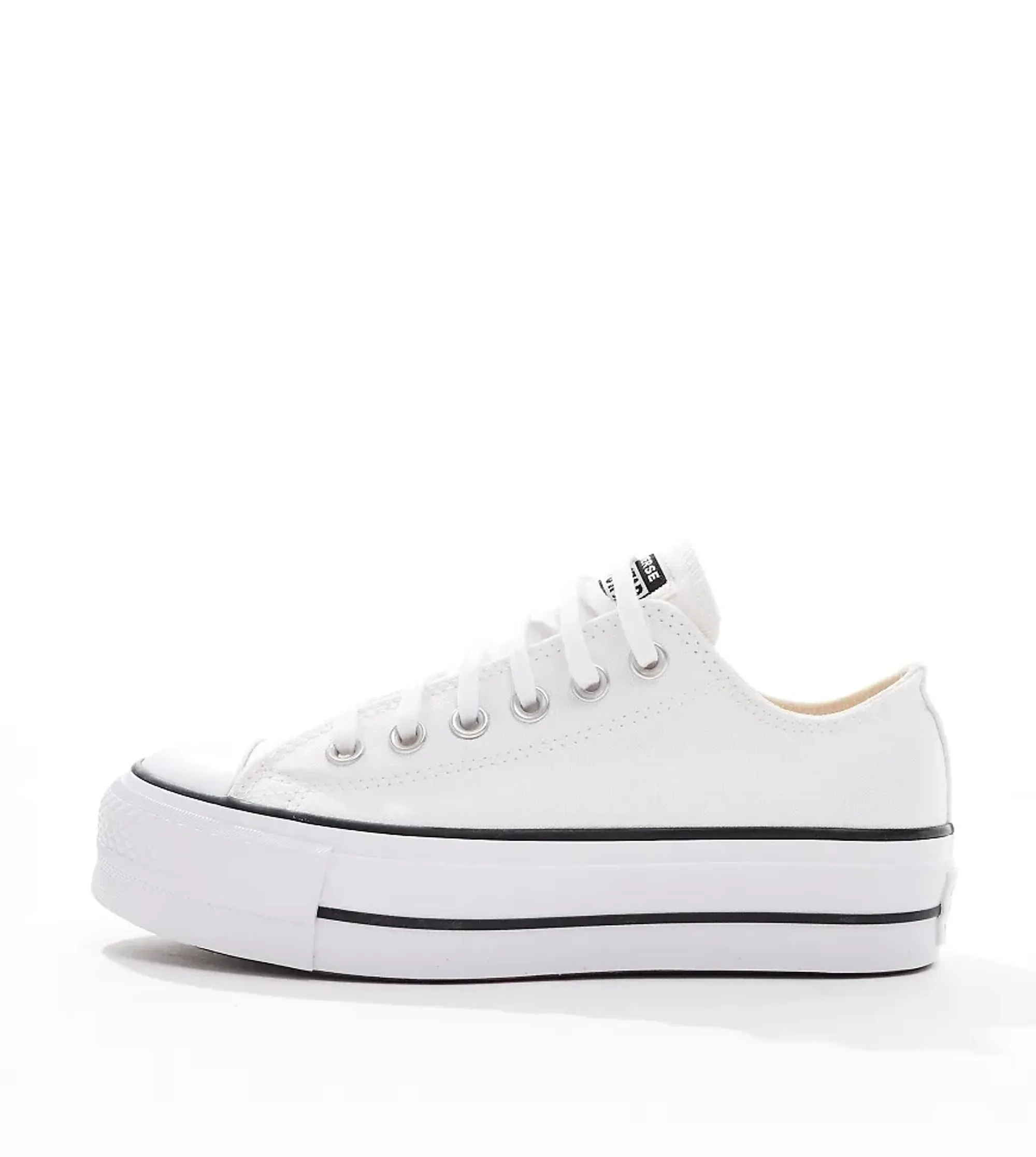 Converse Chuck Taylor All Star Lift Ox Wide Fit Platform Trainers In White