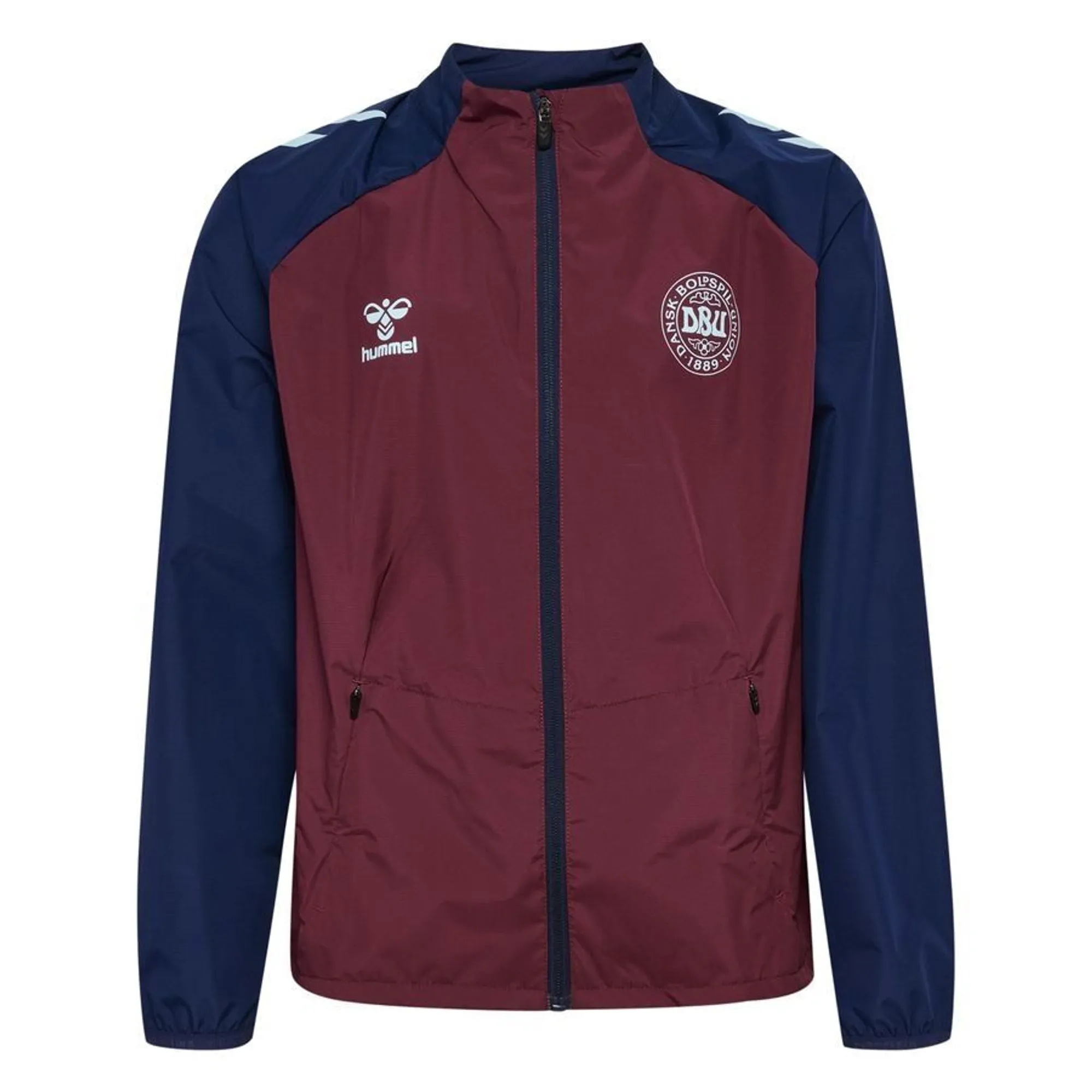 Denmark Training Jacket 26 Pro - Bordeaux/Peacoat Kids - ['Red']