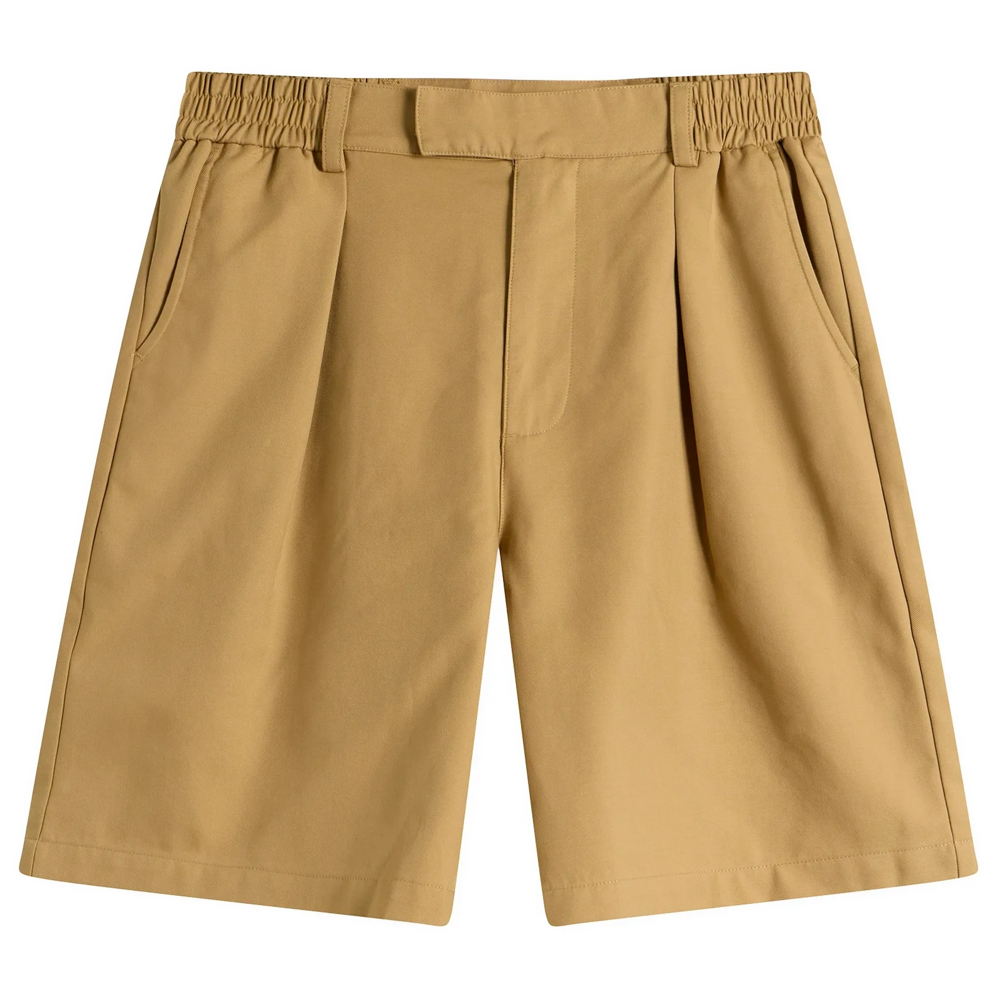 Bound Men's Wide Pleated Shorts Camel