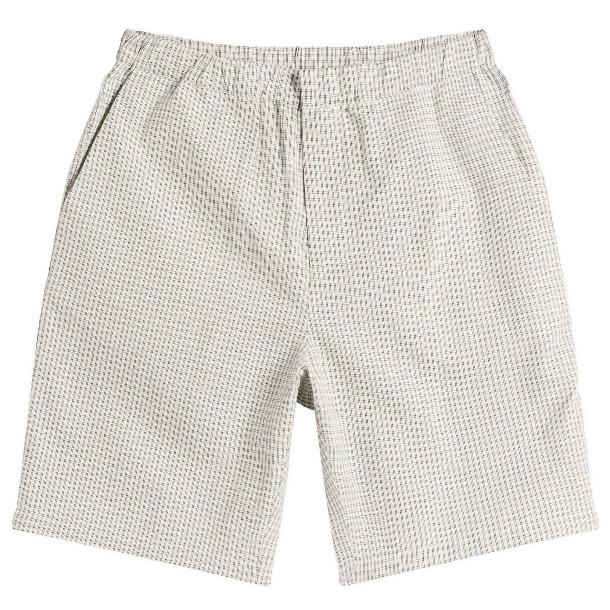 Bound Men's Gingham Shorts Ecru