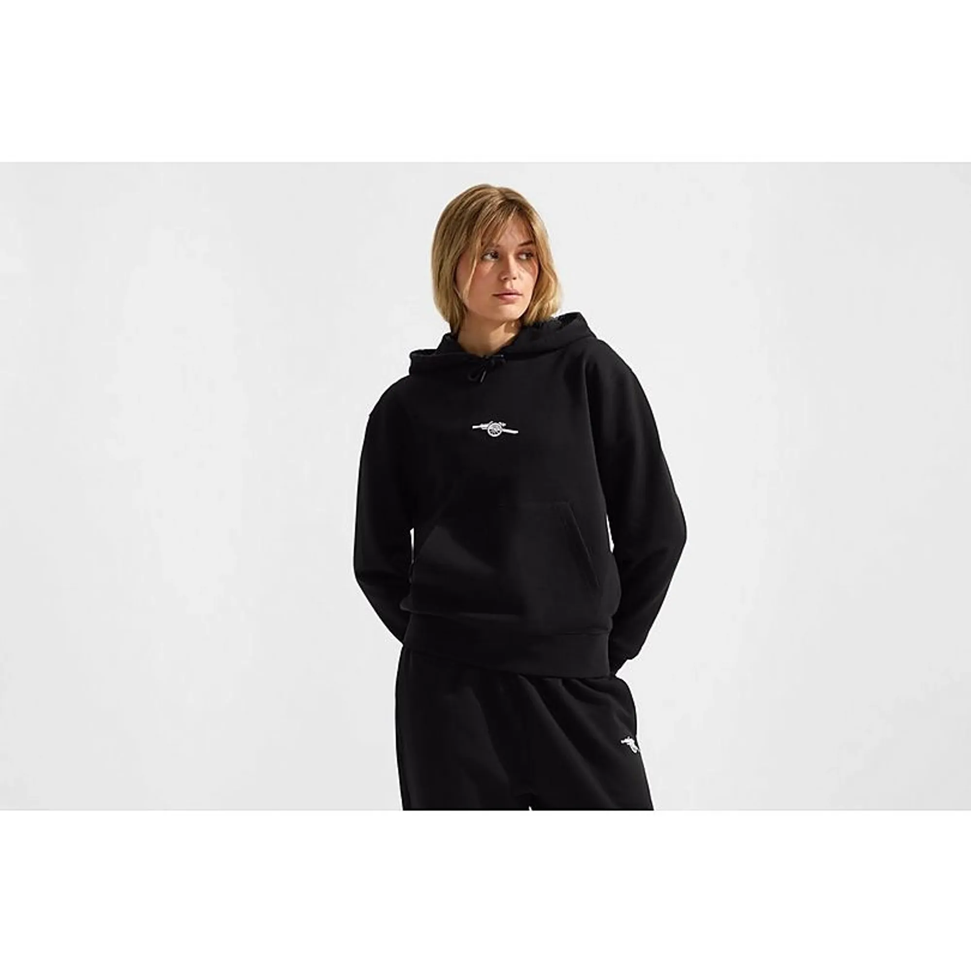 Arsenal Womens Essentials Black Hoodie, Black