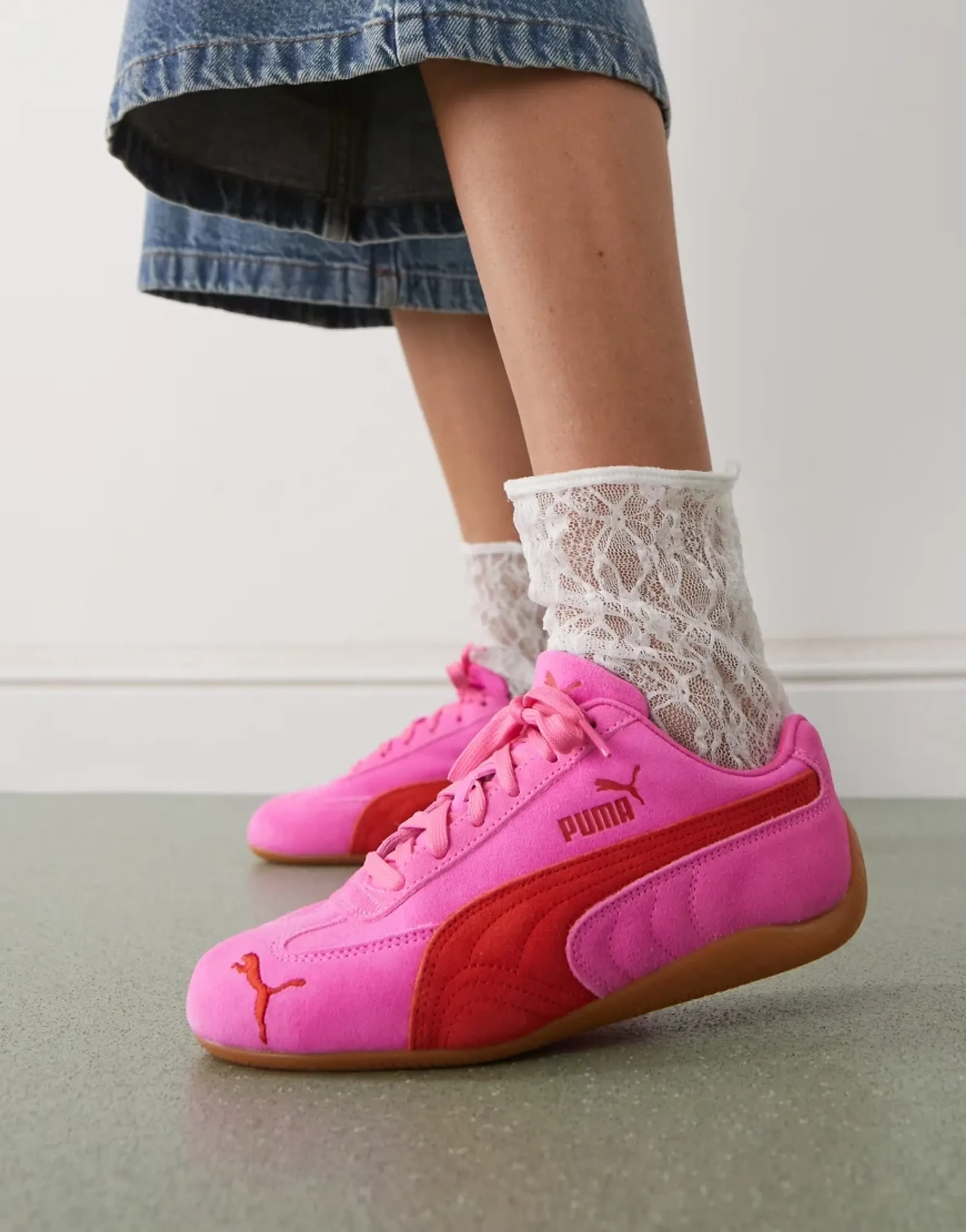 Puma Speedcat Og Sneakers In Pink And Red