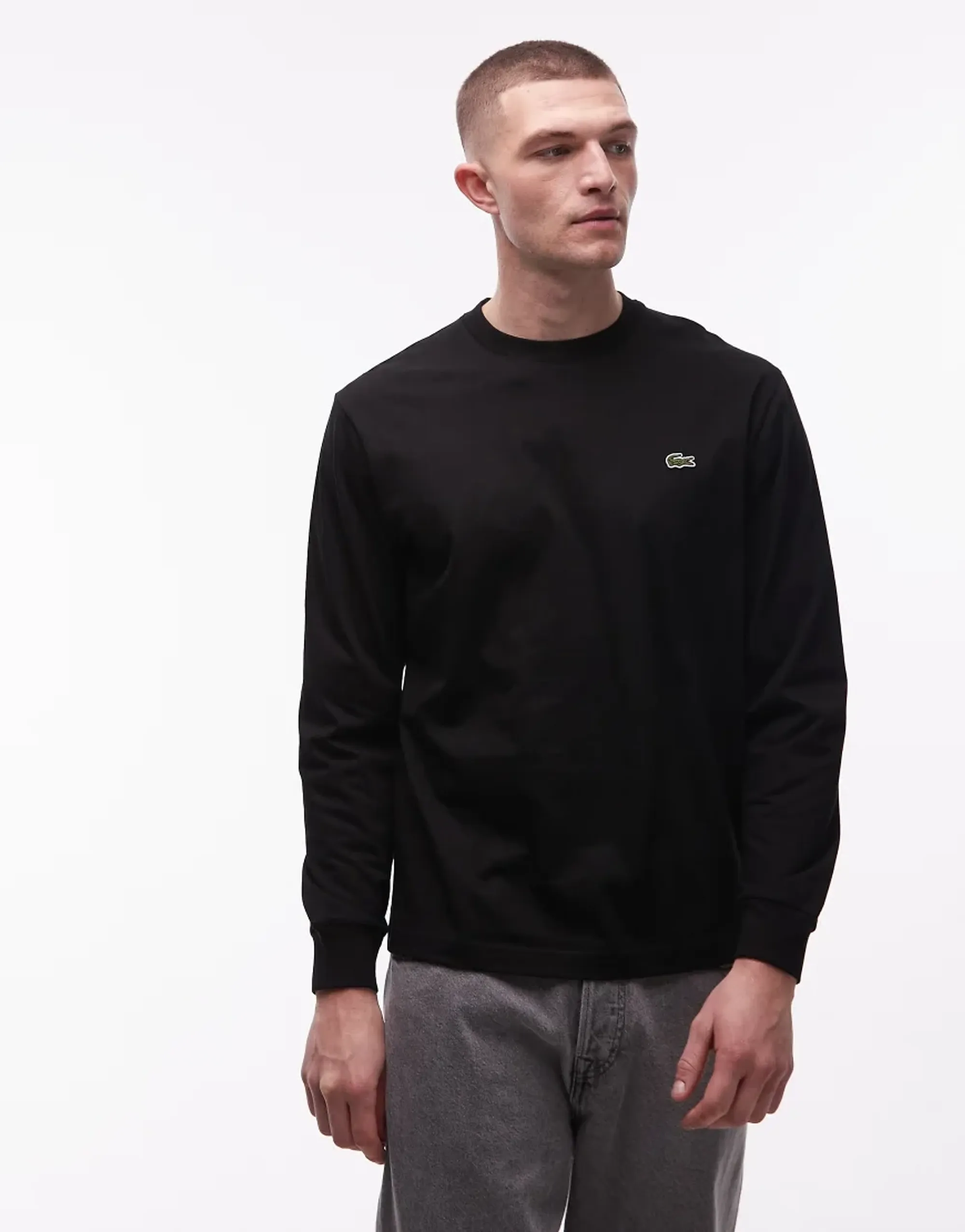 Lacoste Men's Long Sleeve T-Shirt - Black