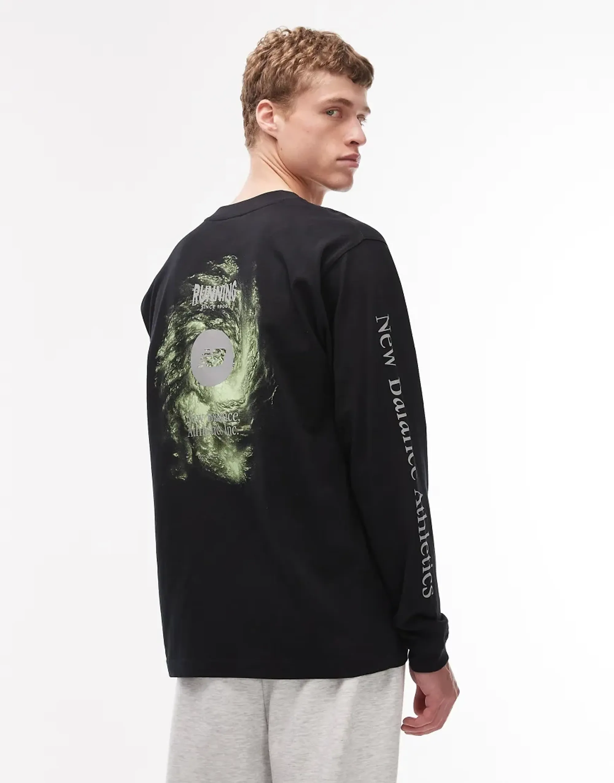 New Balance Vortex Long Sleeve T-Shirt In Black