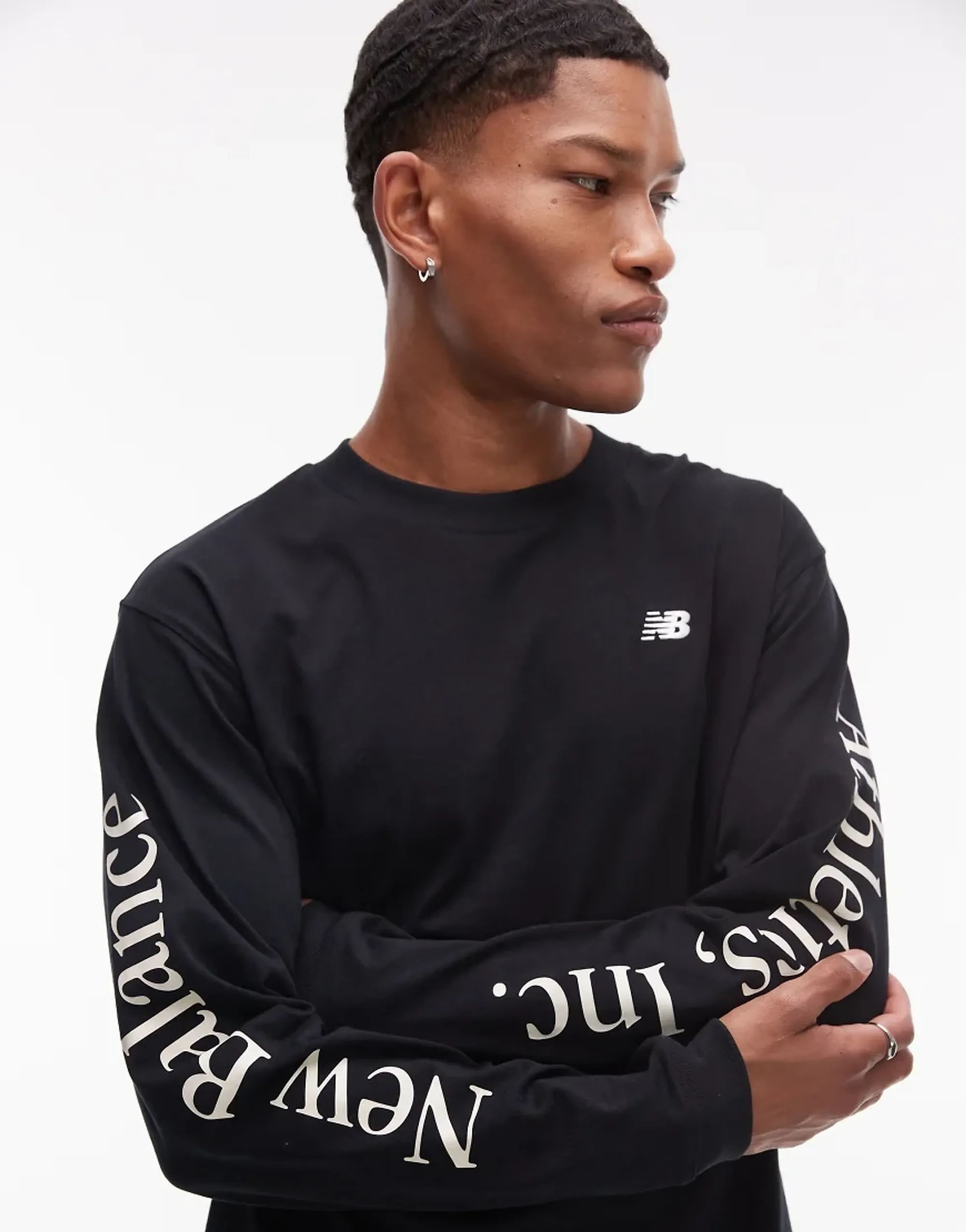 New Balance Athletics Long Sleeve T-Shirt In Black