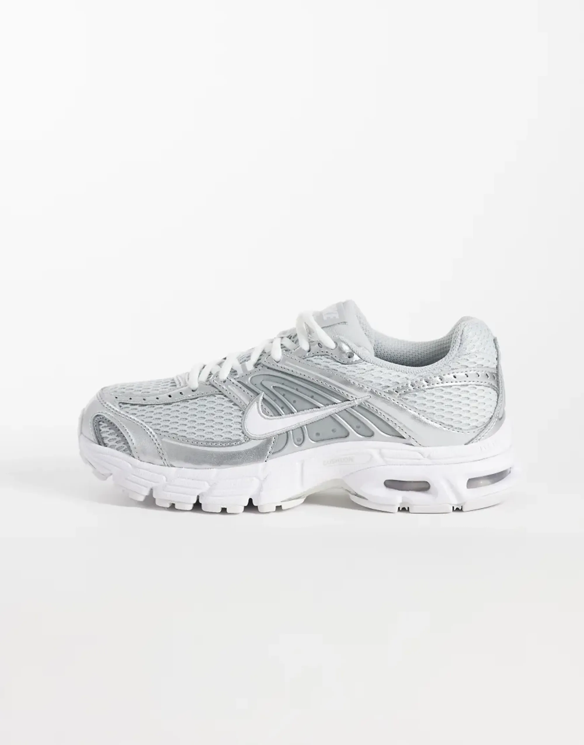 Nike Air Max Moto 2K Trainers In Grey And Silver Metallic