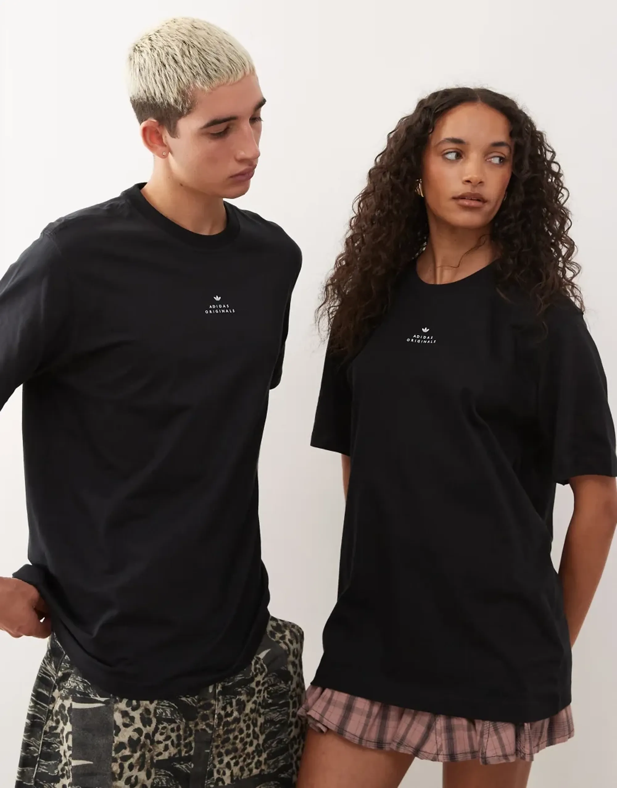 Adidas Originals Micro Logo Graphic T-Shirt In Black