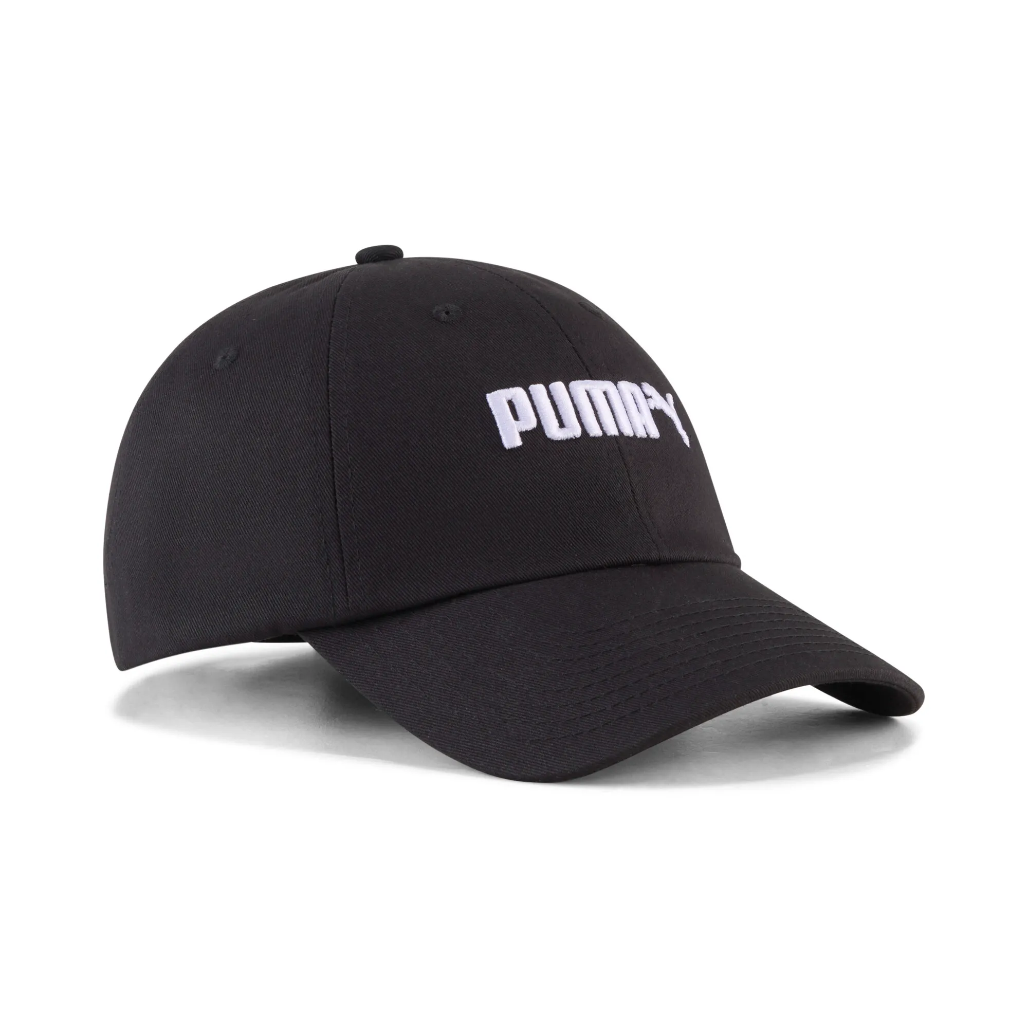 PUMA Essentials No. 2 Logo Cap in Black | Size Adult