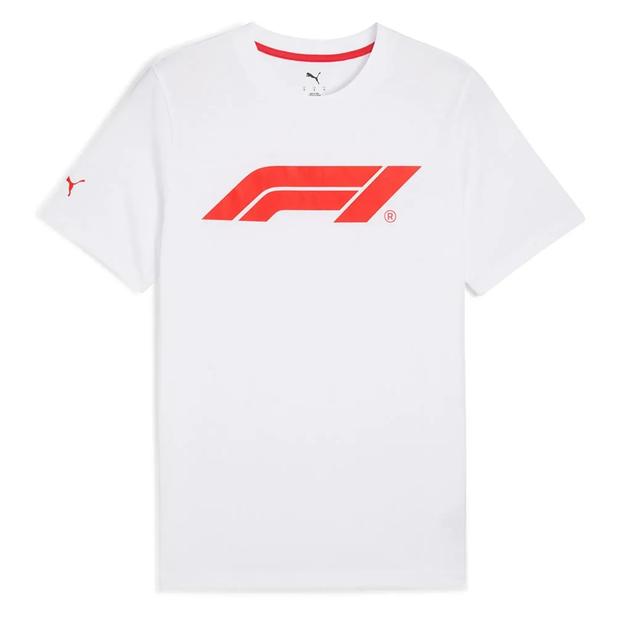 PUMA F1Â® Essentials Logo T-Shirt Men in White | Size Large