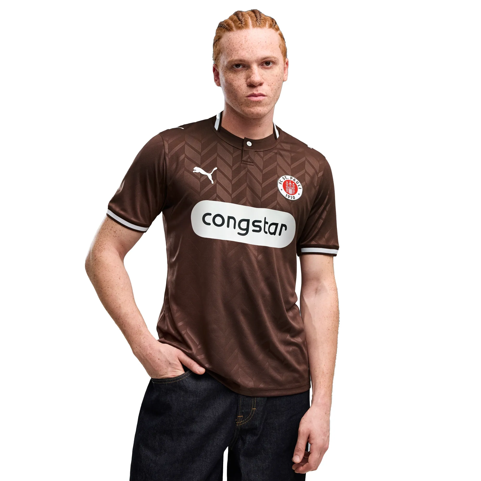 PUMA FC St. Pauli 26/27 Home Jersey Men in Brown | Size 3XL