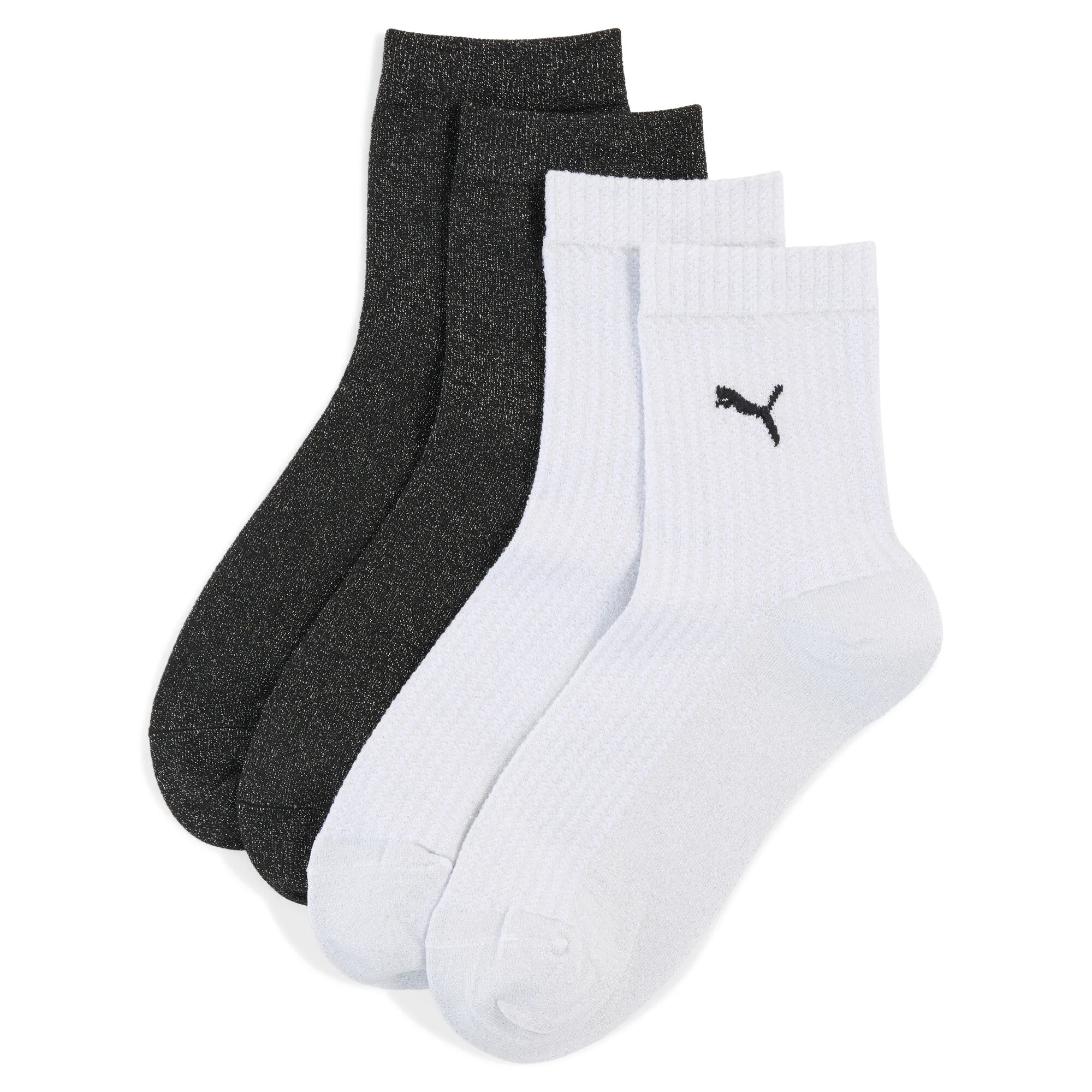 PUMA Women's Short Socks (2-Pack) in White | Size 2.5-5