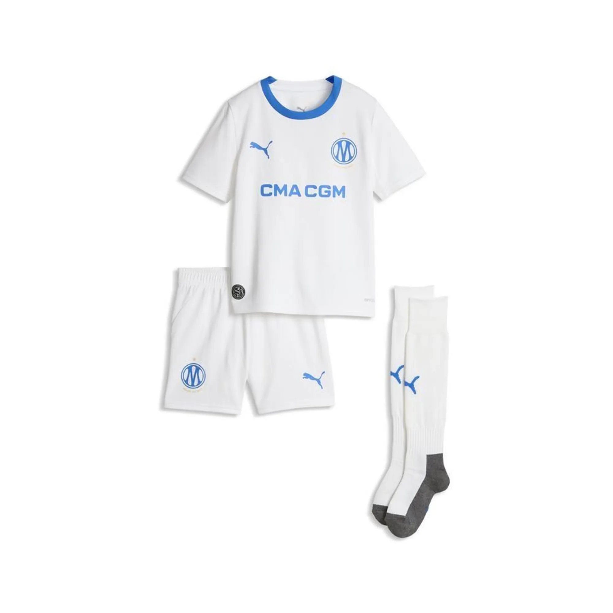 PUMA Olympique Marseille 2026/27 Home Kit Children - White - Kids