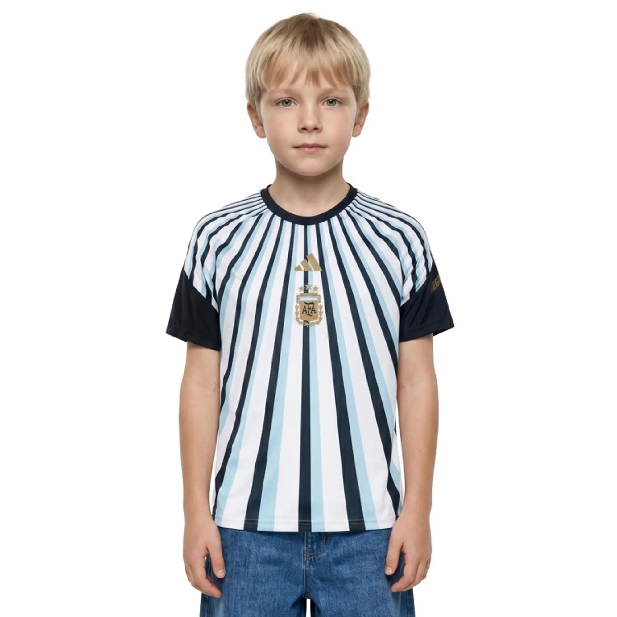 Argentina Training T-Shirt Pre Match Kids - ['Blue', 'White']