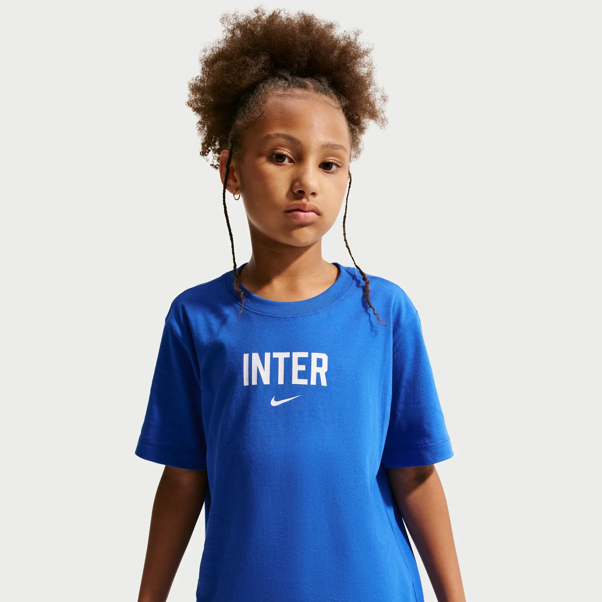 Inter Milan Older Kids' Nike Football T-Shirt - Blue