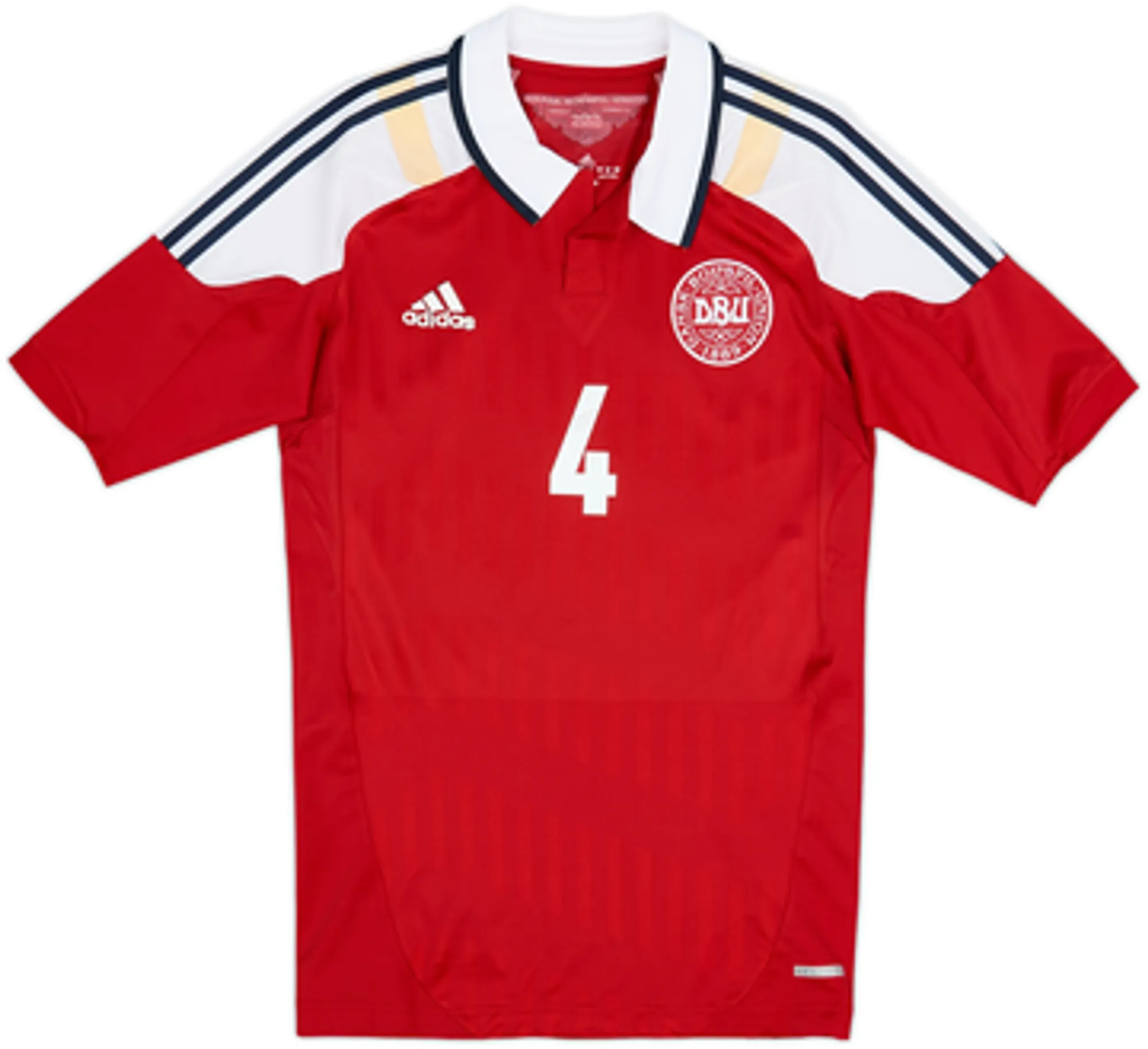 2012-13 Denmark Player Issue TechFit Home Shirt Agger #4 - 6/10 - (L)