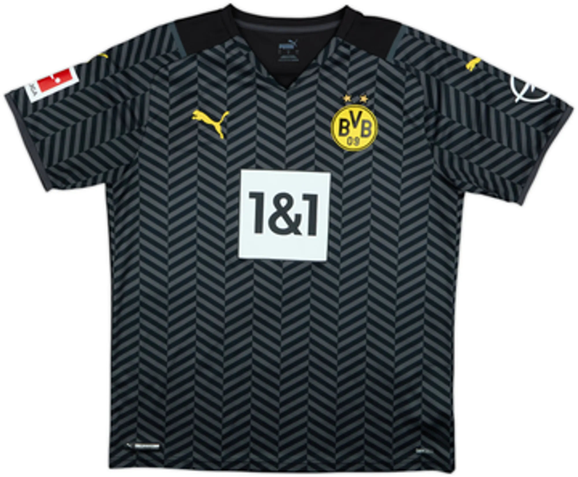 2021-22 Borussia Dortmund Away Shirt Haaland #9 - 8/10 - (L)