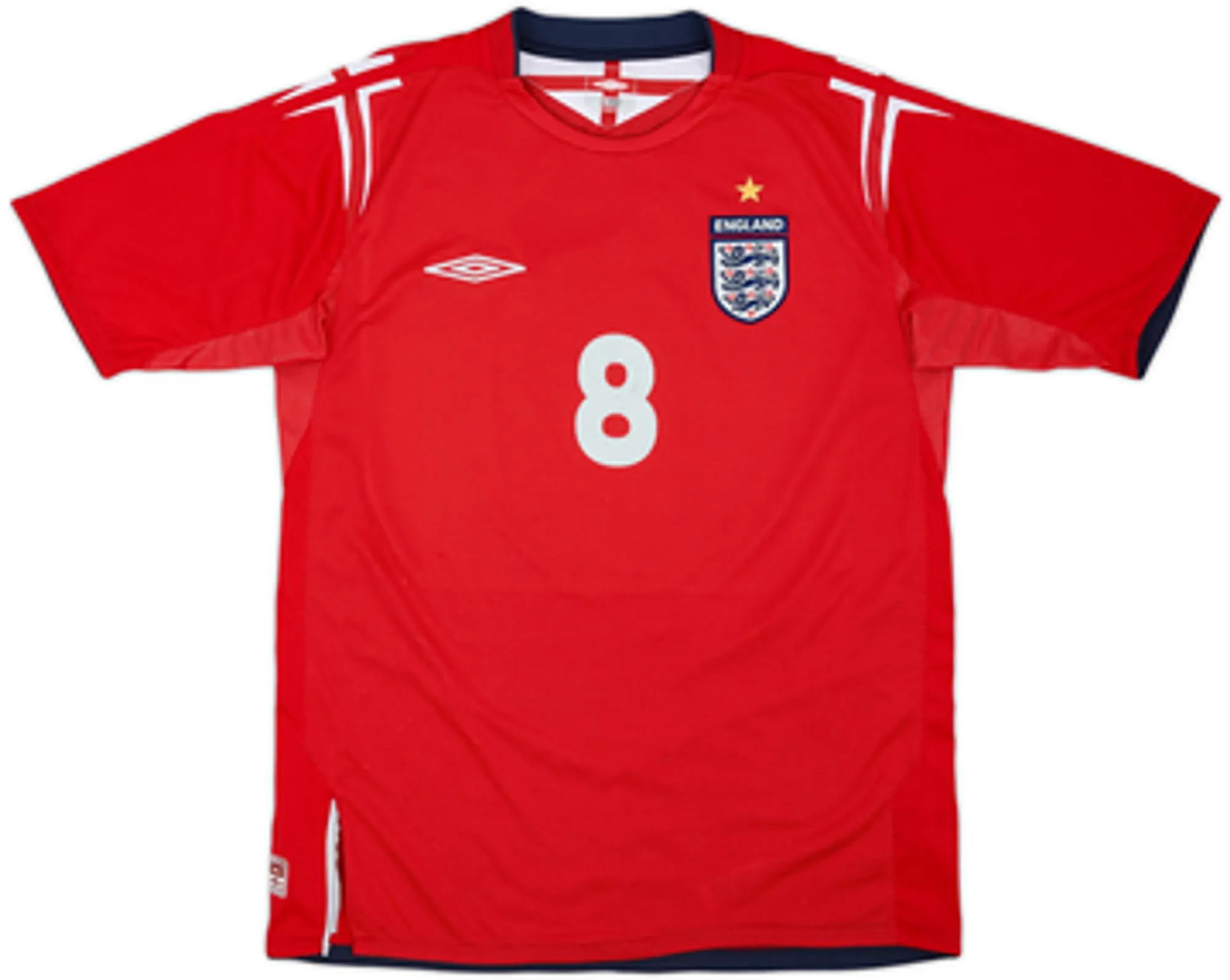 2004-06 England Away Shirt Scholes #8 - 4/10 - (M)