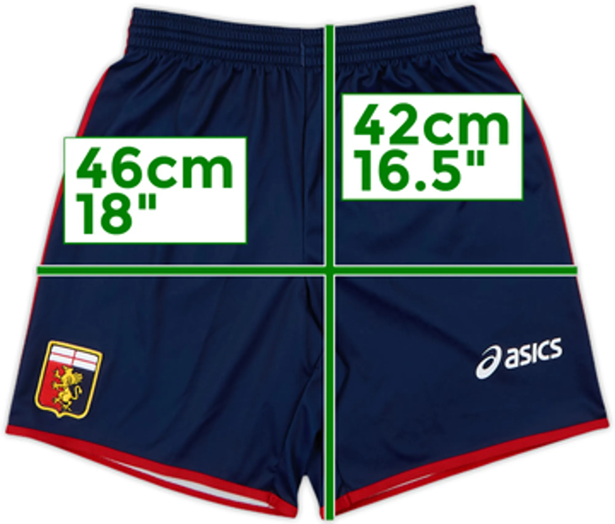 2008-09 Genoa Home Shorts - 8/10 - (L.Boys)