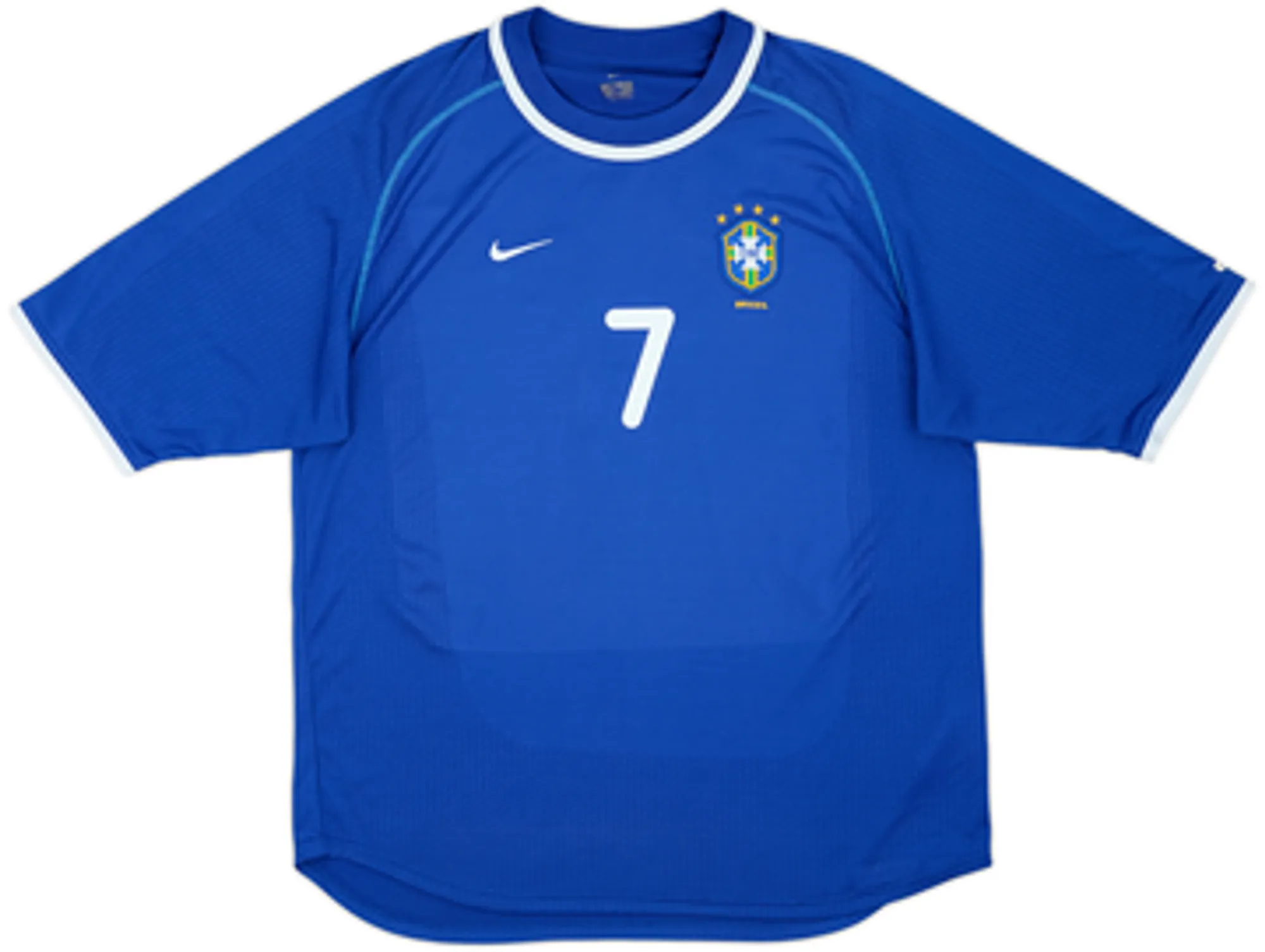 2000-02 Brazil Away Shirt Ronaldinho #7 - 9/10 - (L)