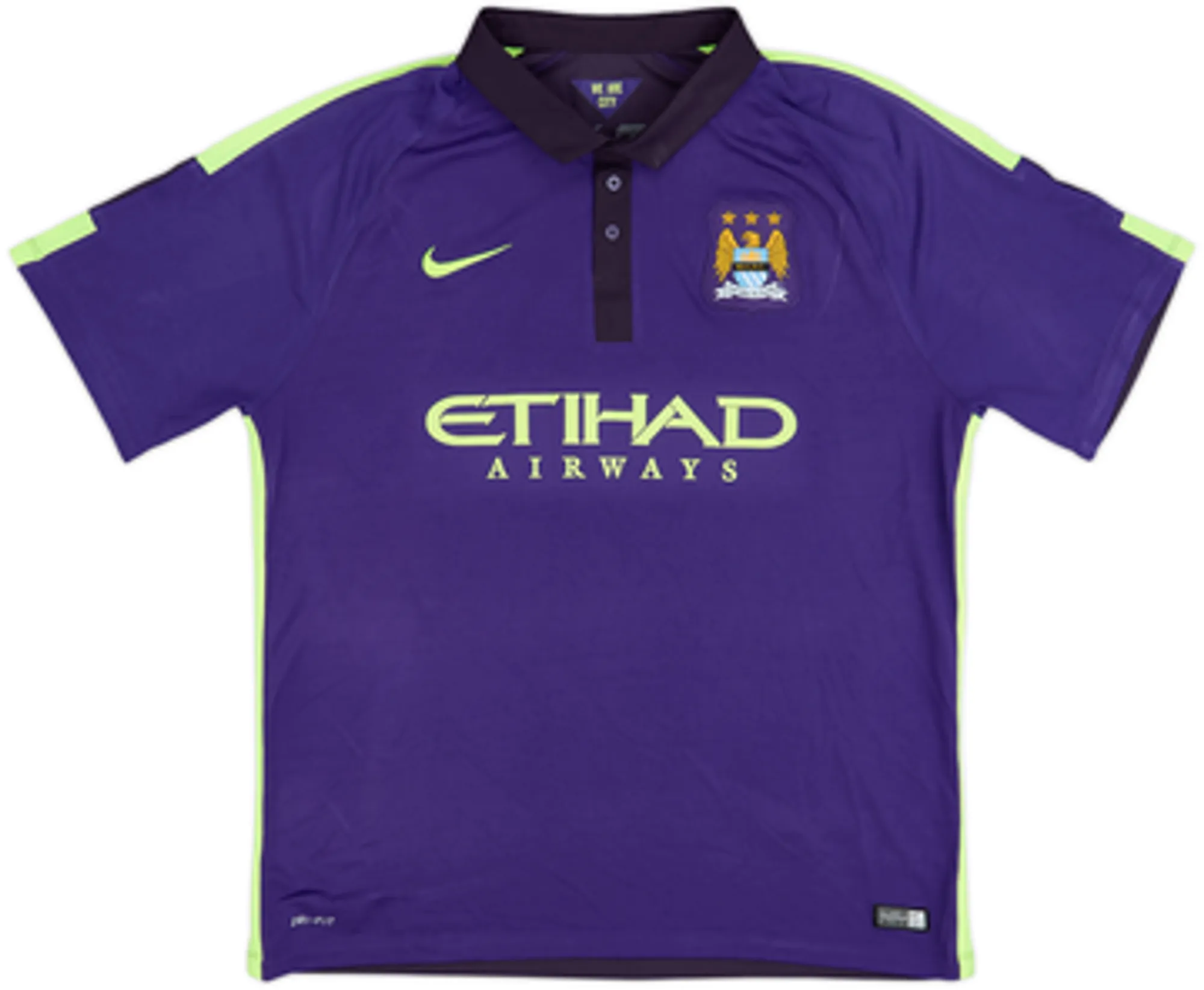 2014-15 Manchester City Third Shirt Kun Aguero #16 - 8/10 - (XL)